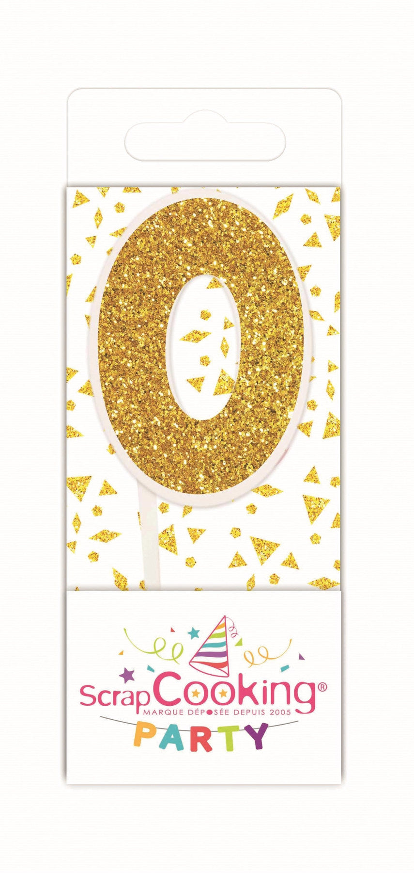 Mini Kerze Nummer 0 gold in Gold präsentiert im Onlineshop von KAQTU Design AG. Kerzen ist von Scrap Cooking