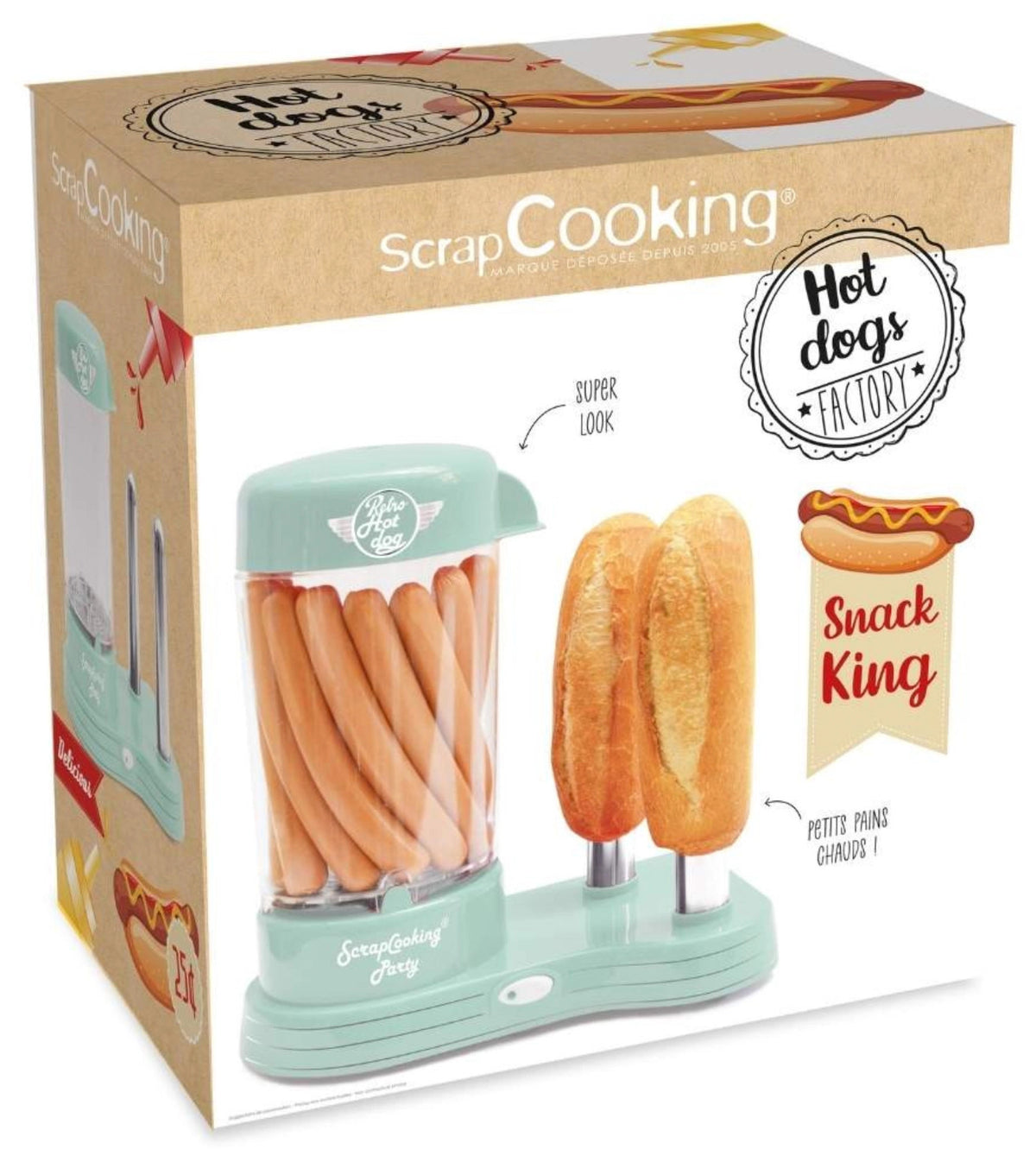 Hot Dog Maschine in Grün präsentiert im Onlineshop von KAQTU Design AG. Küchengerät ist von Scrap Cooking