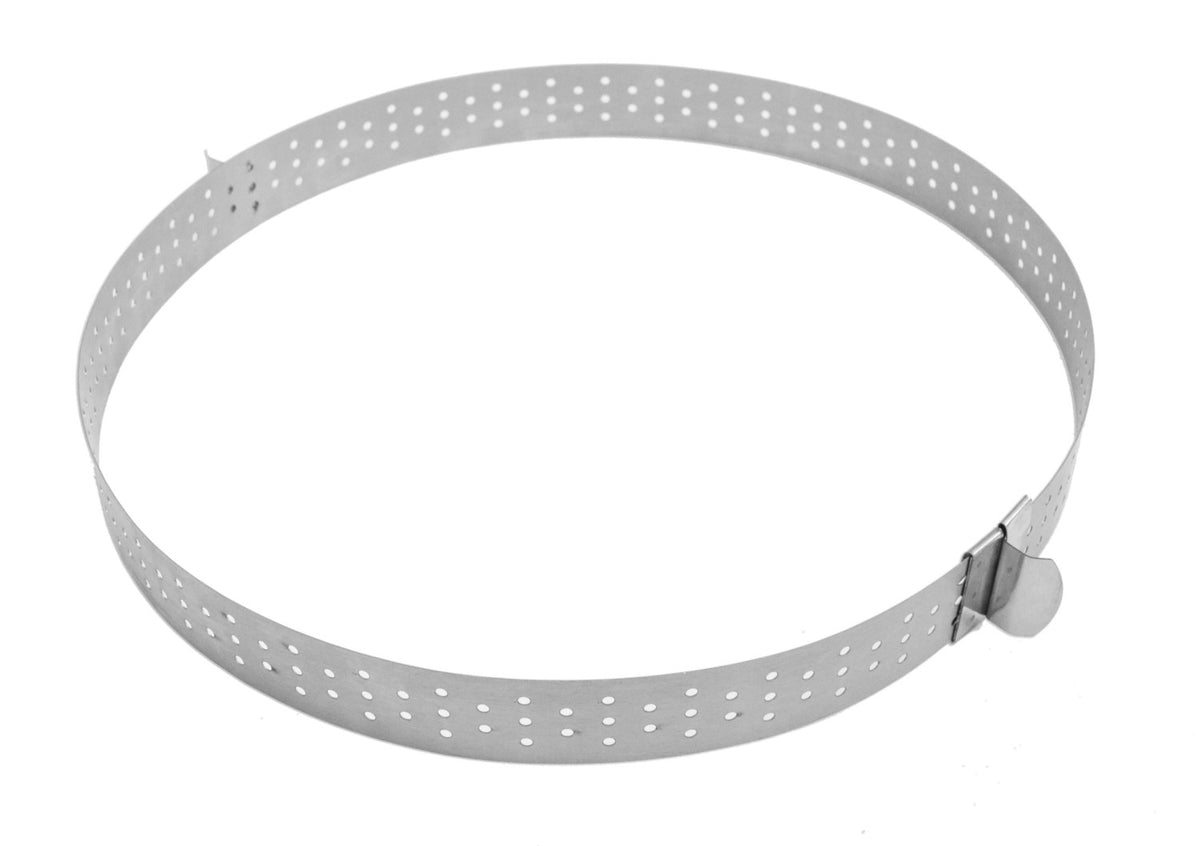 Tortenring perforiert ausziehbar 16-30cm H3cm in Silber präsentiert im Onlineshop von KAQTU Design AG. Backutensilien ist von Scrap Cooking