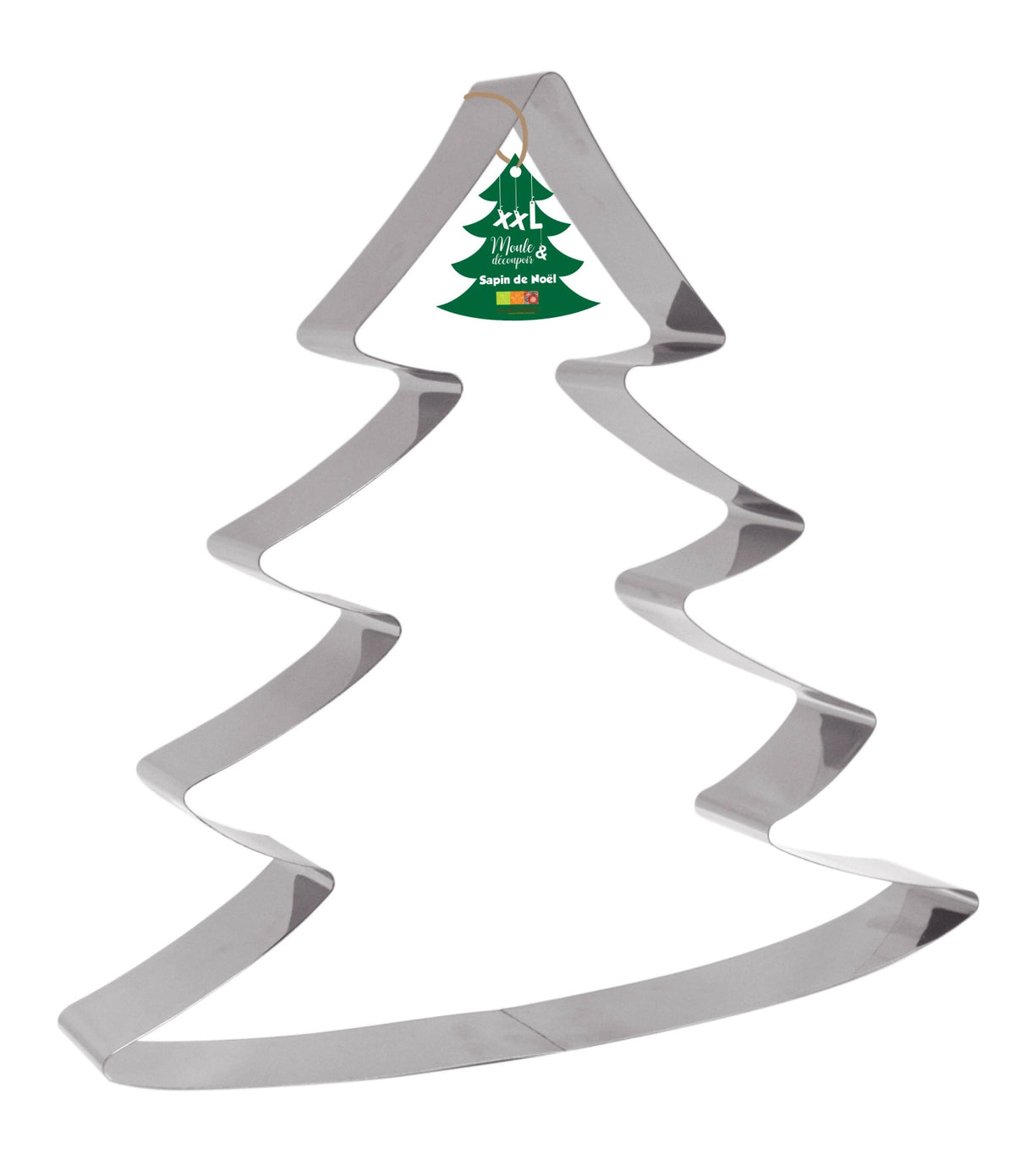 Edelstahlbackform Ausstechform XXL Weihnachtsbaum 30x31cm in Silber präsentiert im Onlineshop von KAQTU Design AG. Backform ist von Scrap Cooking