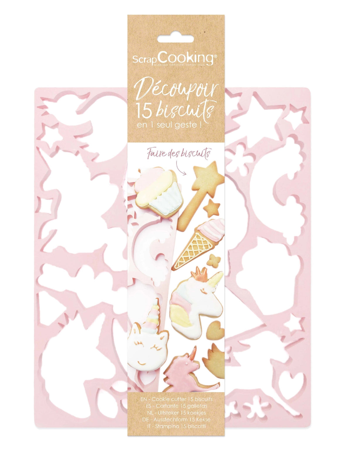 Ausstechplatte Einhorn in Pink präsentiert im Onlineshop von KAQTU Design AG. Ausstecher ist von Scrap Cooking