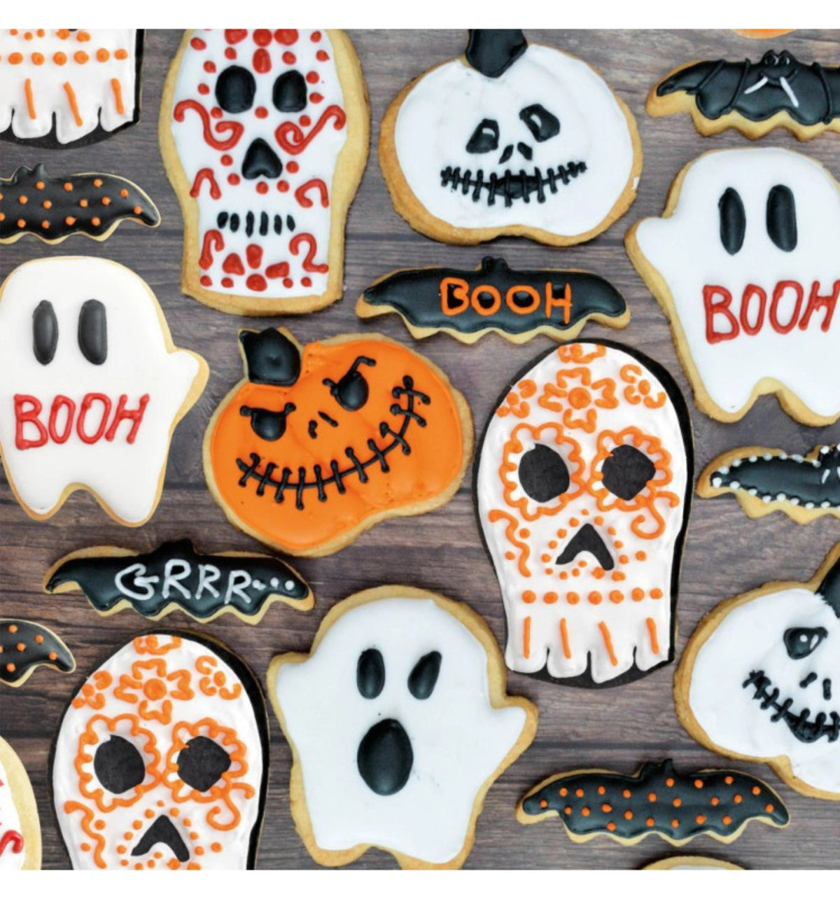 4-tlg. Set Ausstechform Halloween in Silber präsentiert im Onlineshop von KAQTU Design AG. Backen ist von Scrap Cooking