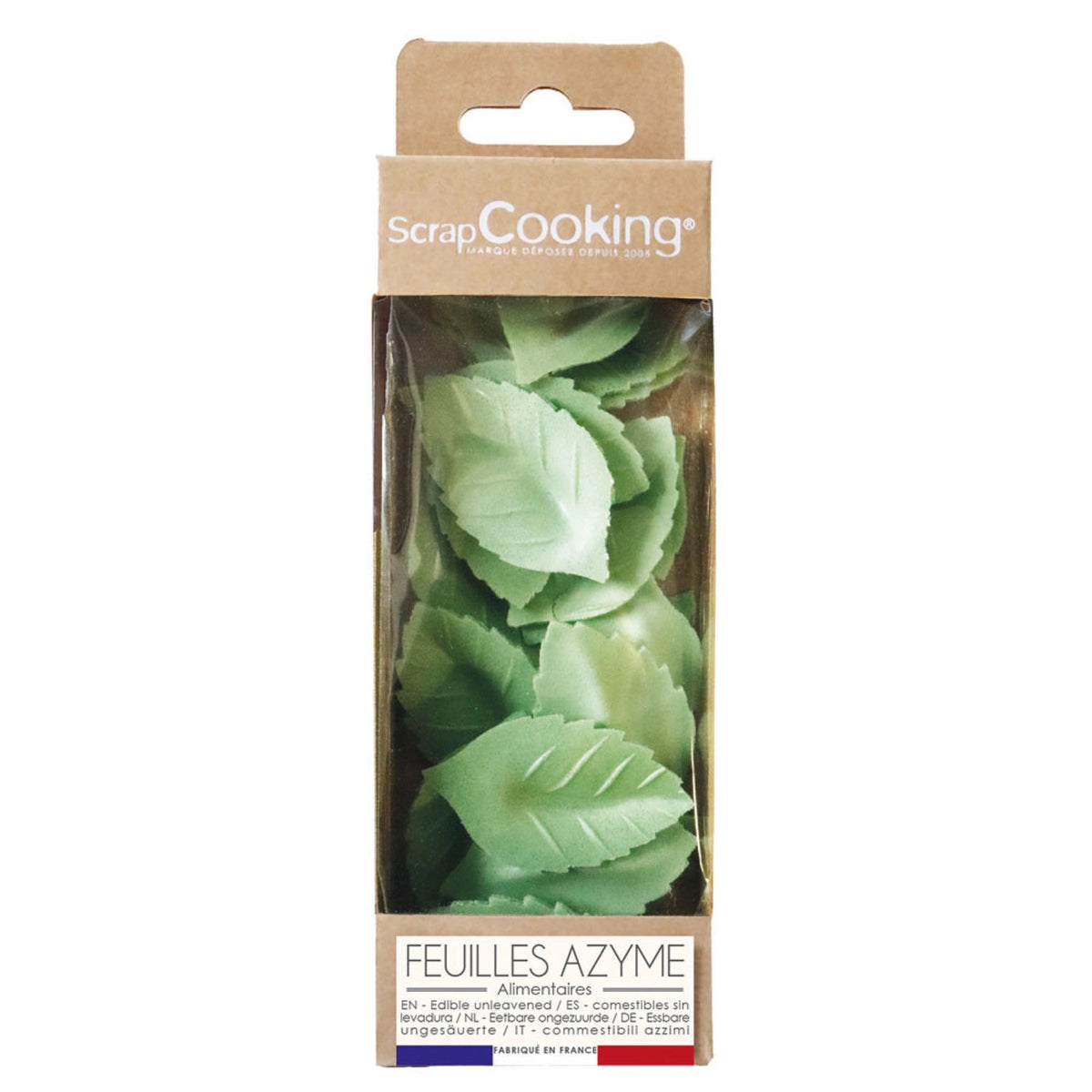 24 Stk. Zuckerfiguren essbar Blätter in Grün präsentiert im Onlineshop von KAQTU Design AG. Zutaten ist von Scrap Cooking