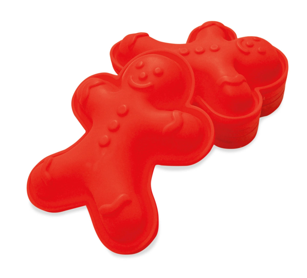 6 Einzelne Silikonformen Lebkuchenmann in Rot präsentiert im Onlineshop von KAQTU Design AG. Backform / Backblech ist von Scrap Cooking