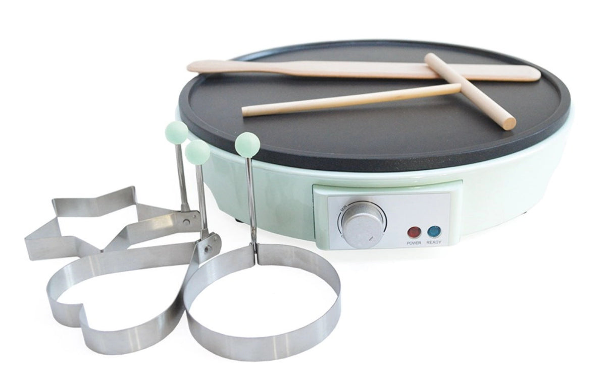 Crêpes-Factory in Grün präsentiert im Onlineshop von KAQTU Design AG. Küchengerät ist von Scrap Cooking