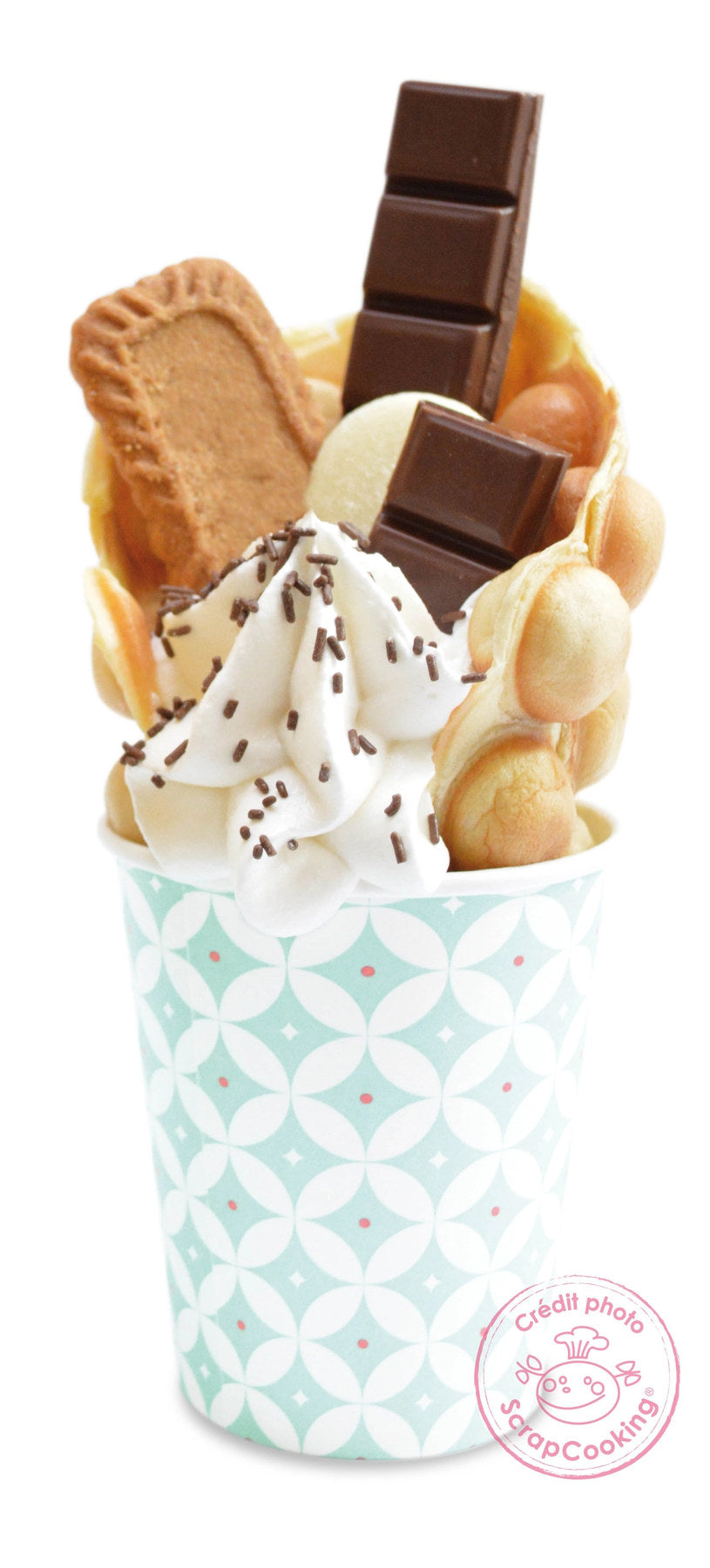 Bubble-Waffles Factory in Grün präsentiert im Onlineshop von KAQTU Design AG. Küchengerät ist von Scrap Cooking