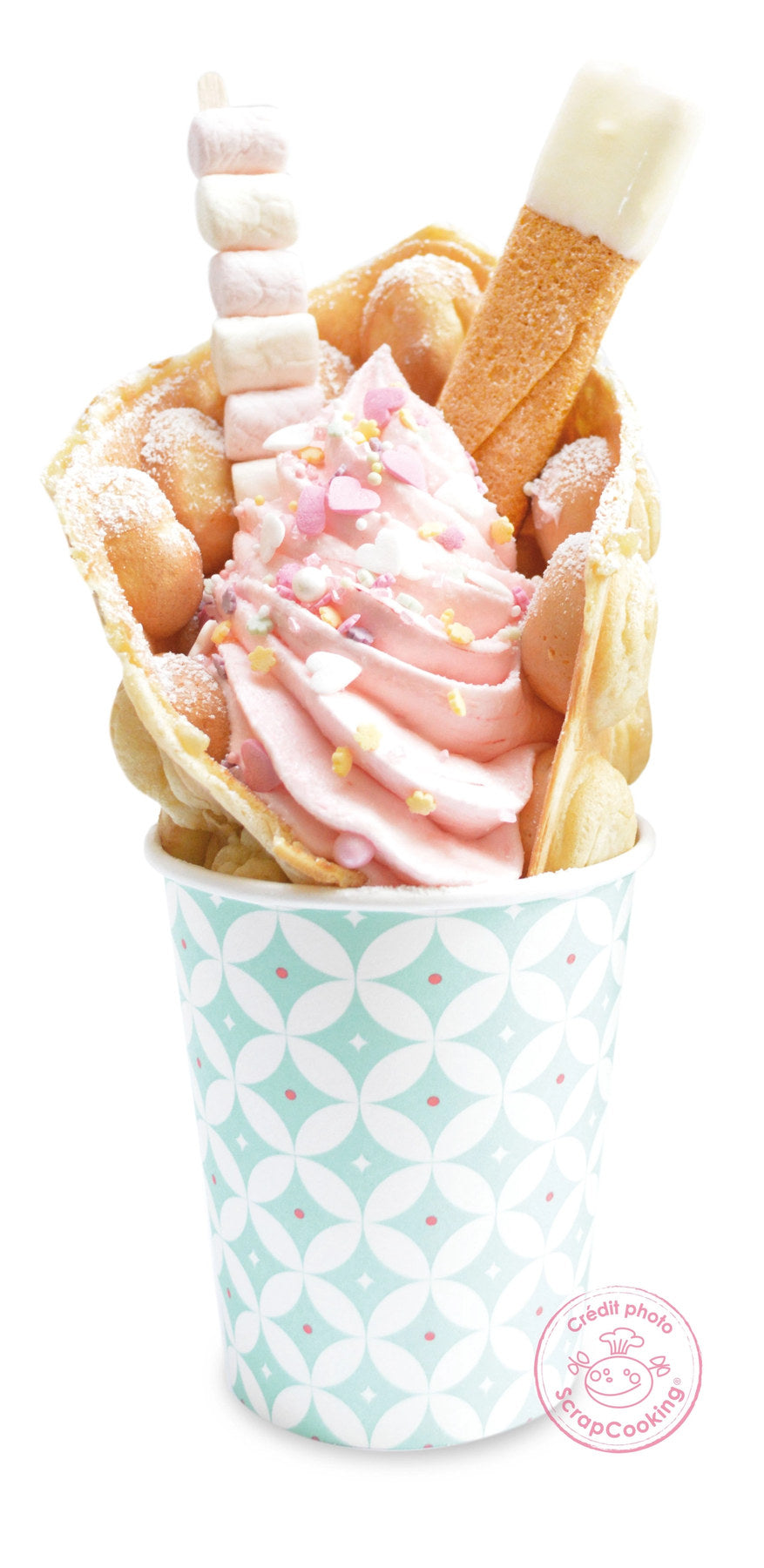 Bubble-Waffles Factory in Grün präsentiert im Onlineshop von KAQTU Design AG. Küchengerät ist von Scrap Cooking