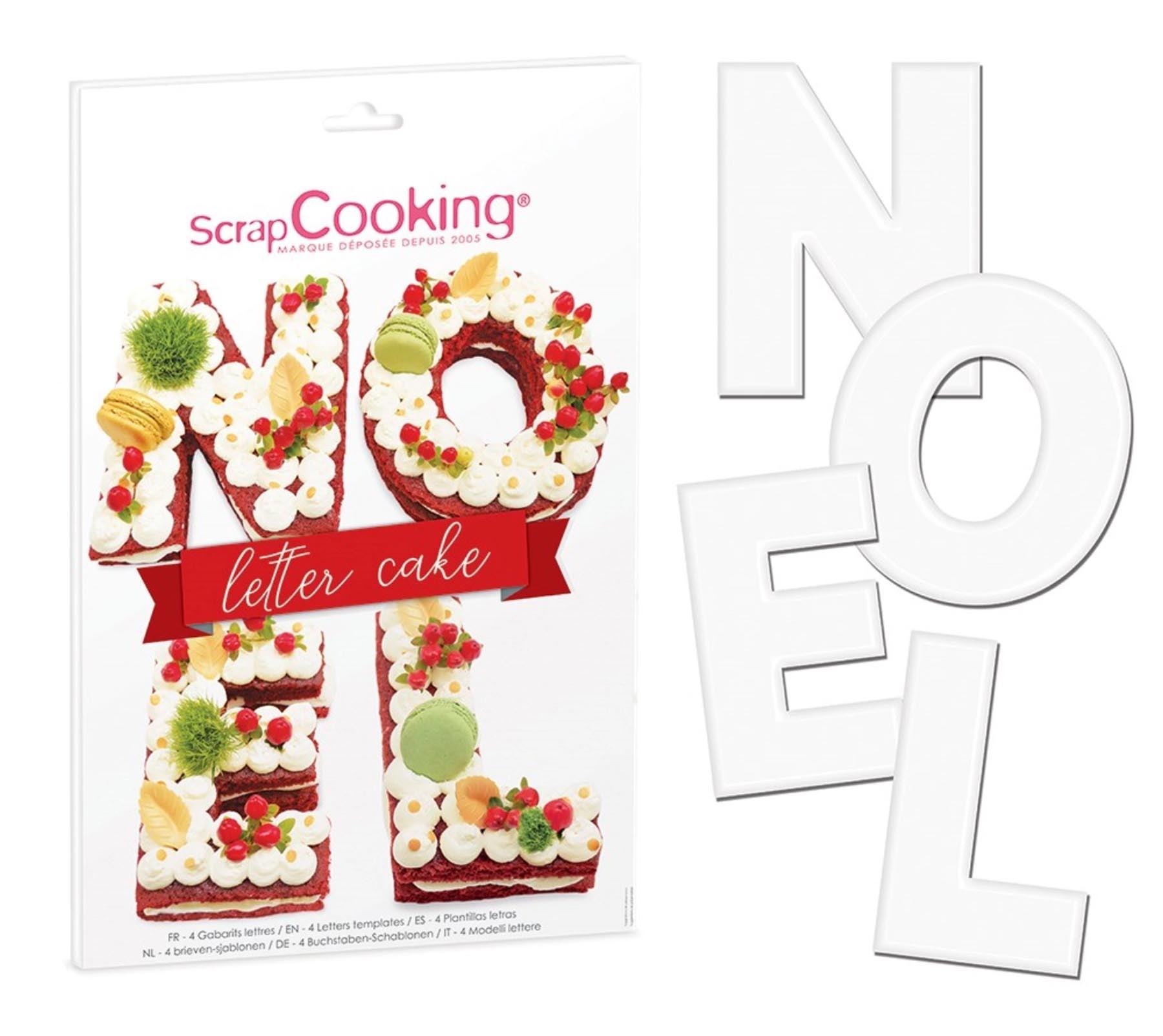 Set Buchstaben Kuchen NOEL in Weiss präsentiert im Onlineshop von KAQTU Design AG. Backform / Backblech ist von Scrap Cooking