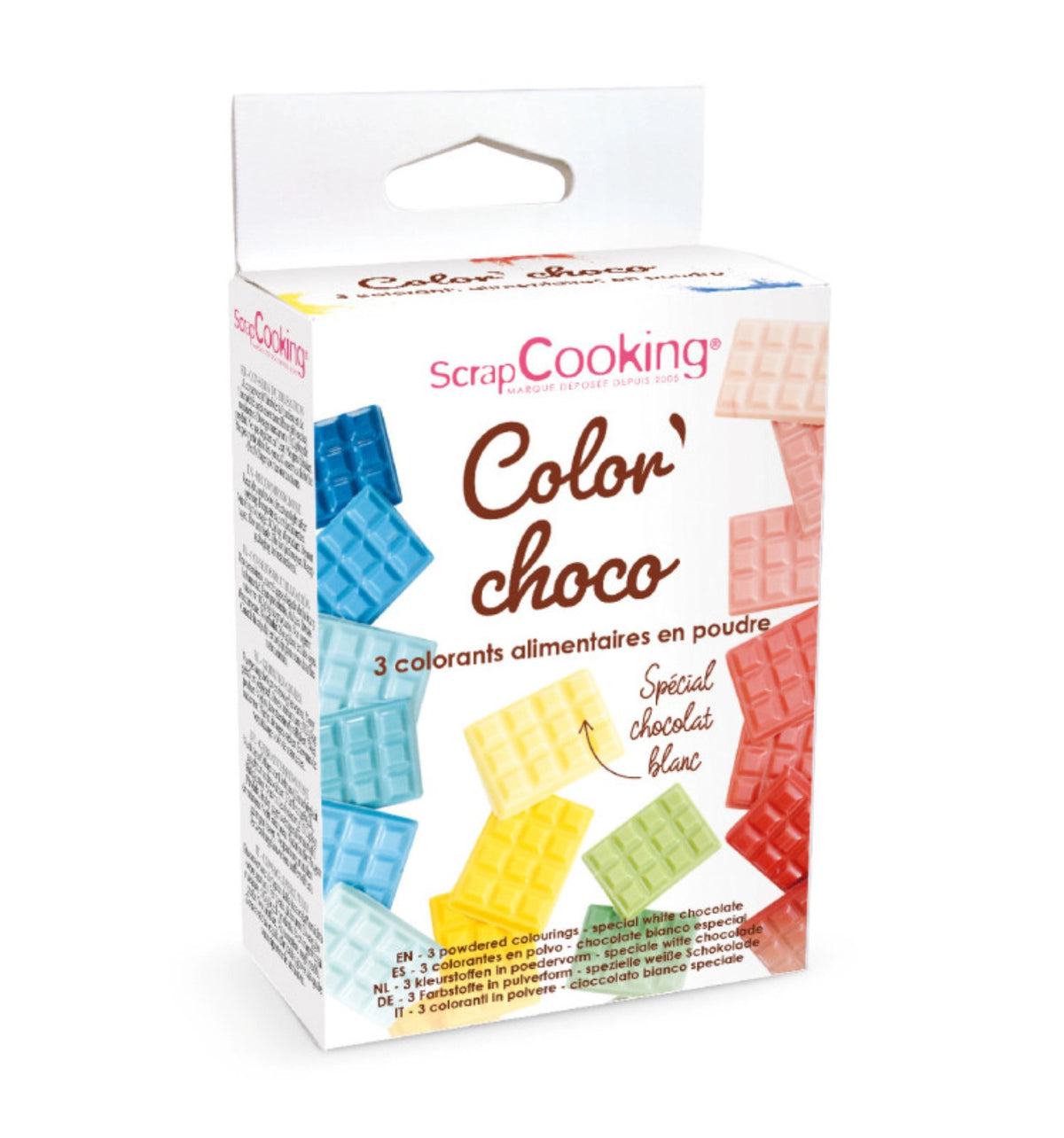 3-tlg. Set Farbpulver Chocolat Rotgelbblau 3x5g in Mehrfarbig präsentiert im Onlineshop von KAQTU Design AG. Zutaten ist von Scrap Cooking