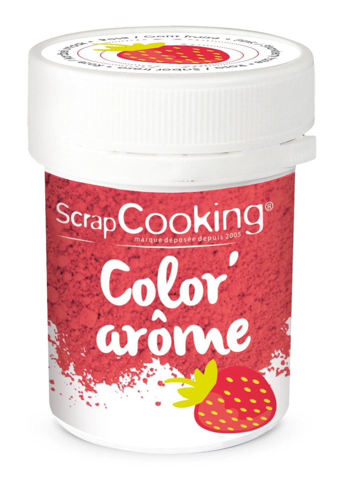 Farbpulver Erdbeere 10g VK 1 x Dose in Rot präsentiert im Onlineshop von KAQTU Design AG. Zutaten ist von Scrap Cooking