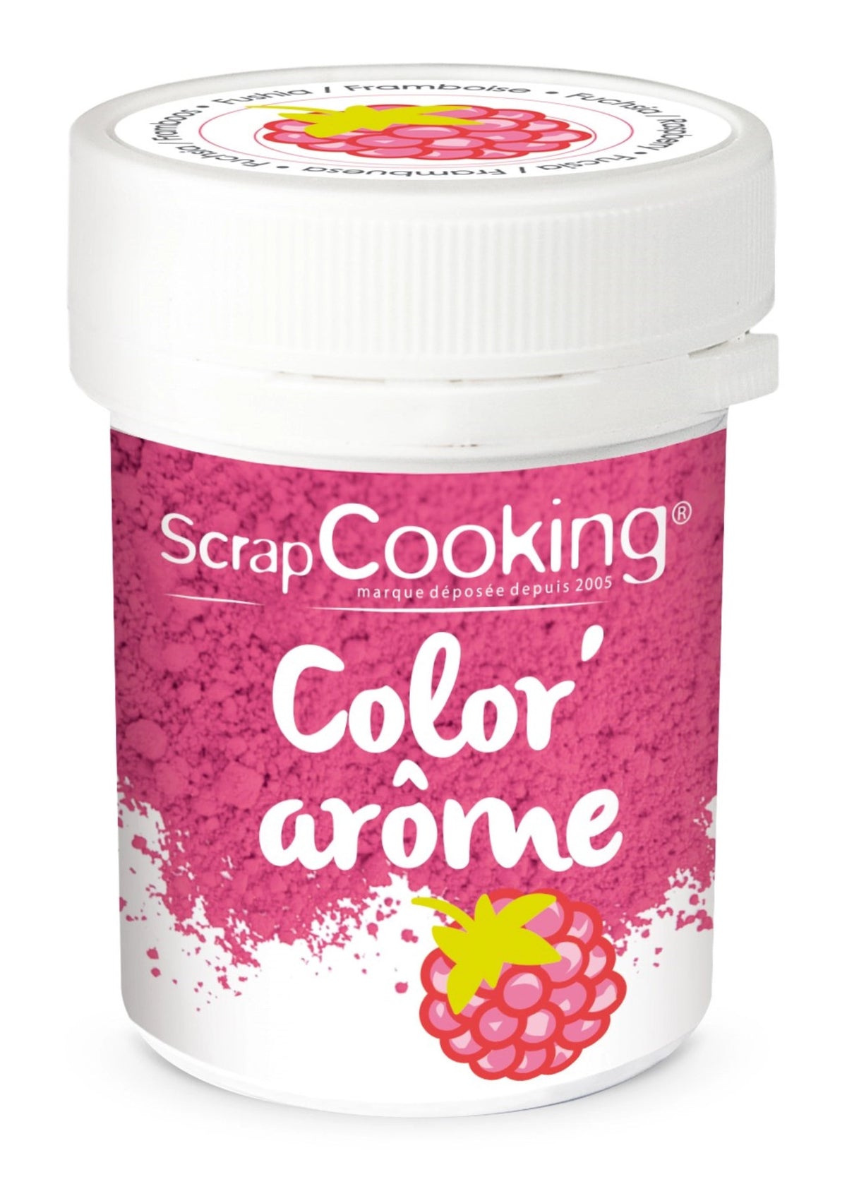 Farbpulver Himbeere 10g VK 1 x Dose in Pink präsentiert im Onlineshop von KAQTU Design AG. Zutaten ist von Scrap Cooking