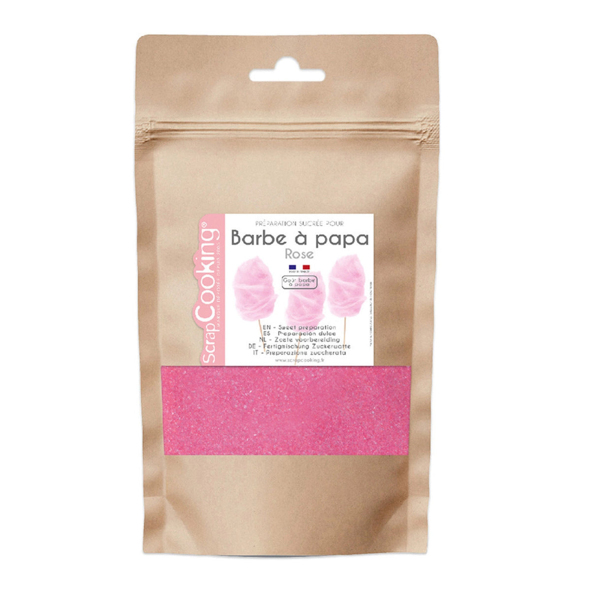 Fertigmischung Zuckerwatte rosa 160g in Pink präsentiert im Onlineshop von KAQTU Design AG. Zutaten ist von Scrap Cooking