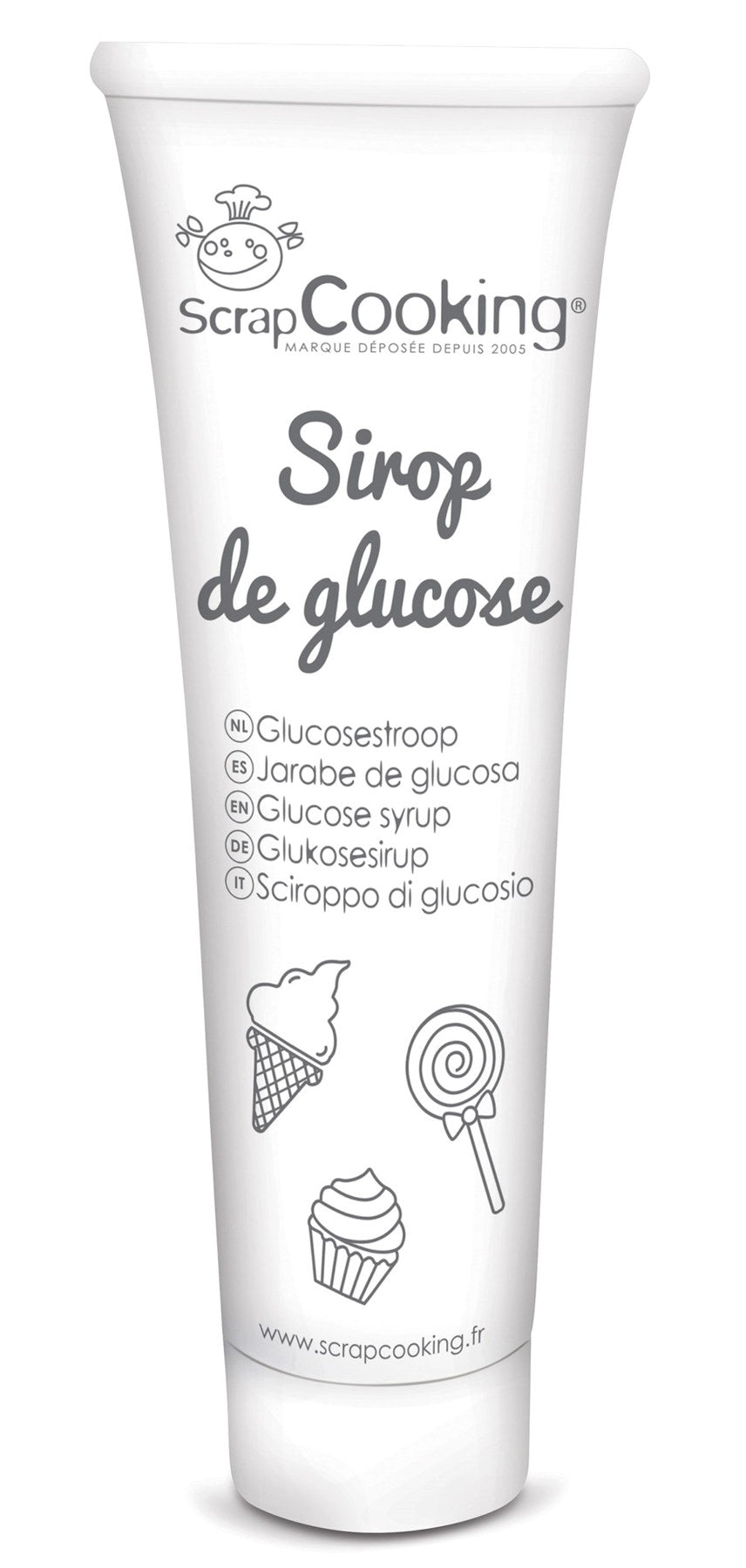 Glukose Sirup in Tube 200g in Weiss präsentiert im Onlineshop von KAQTU Design AG. Zutaten ist von Scrap Cooking