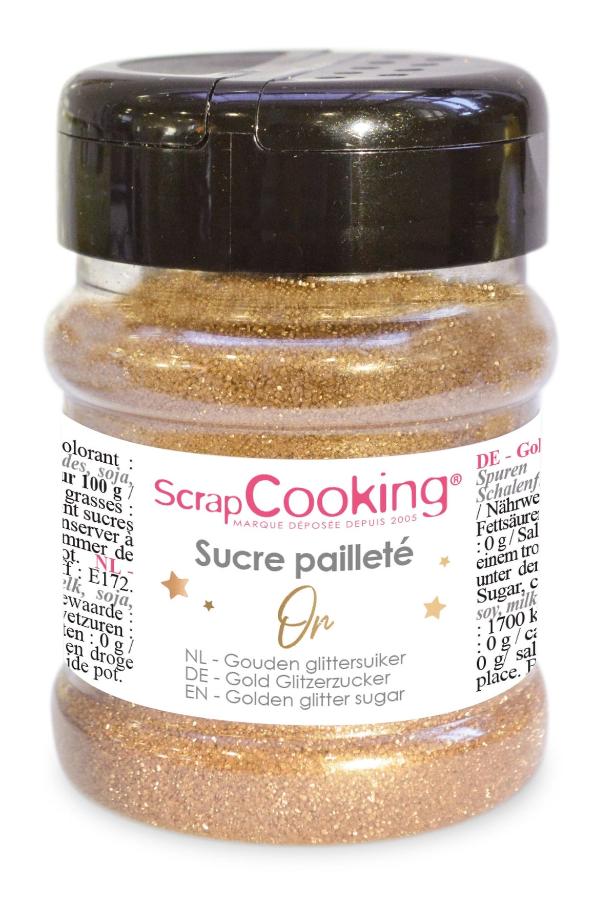 Glitzer Zucker Gold 160g in Gold präsentiert im Onlineshop von KAQTU Design AG. Zutaten ist von Scrap Cooking