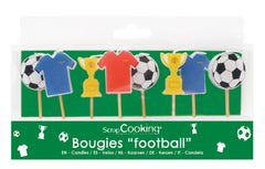 8 pieces Set of candles football