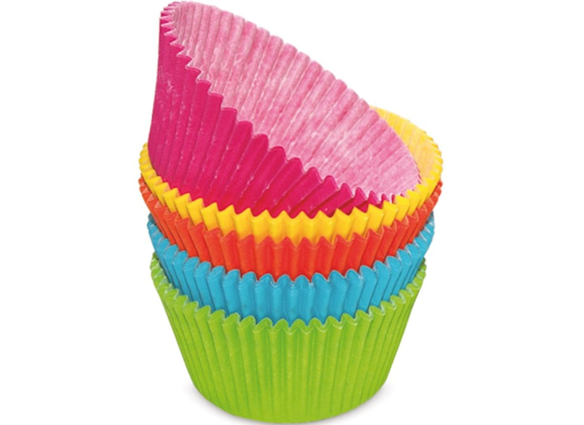 100 Stk. Papierförmchen bunt in Mehrfarbig präsentiert im Onlineshop von KAQTU Design AG. Backform ist von Scrap Cooking