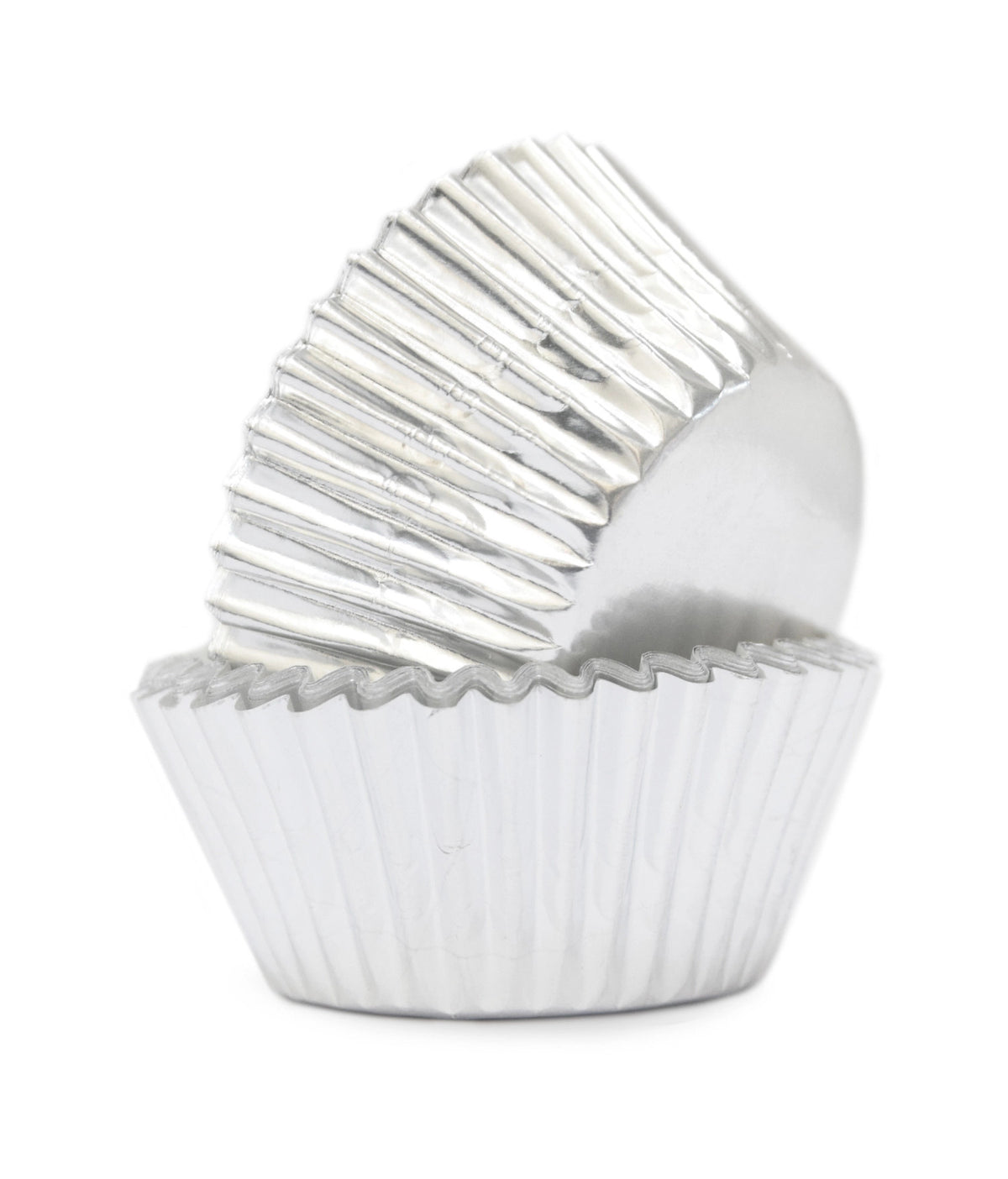 48 Stk. Cupcake Formen Silber in Silber präsentiert im Onlineshop von KAQTU Design AG. Backform / Backblech ist von Scrap Cooking