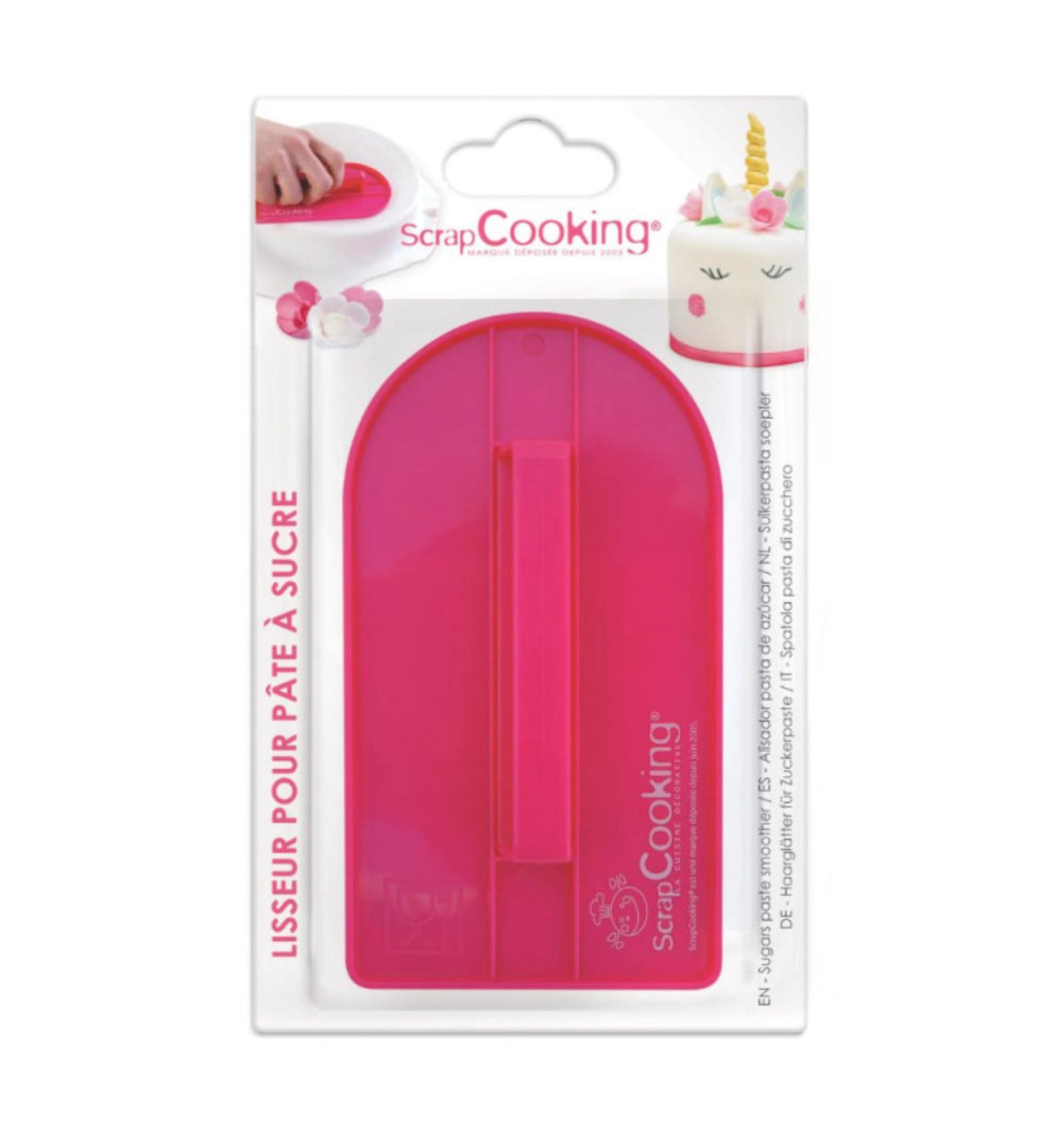 Tortenglätter in Pink präsentiert im Onlineshop von KAQTU Design AG. Backutensilien ist von Scrap Cooking