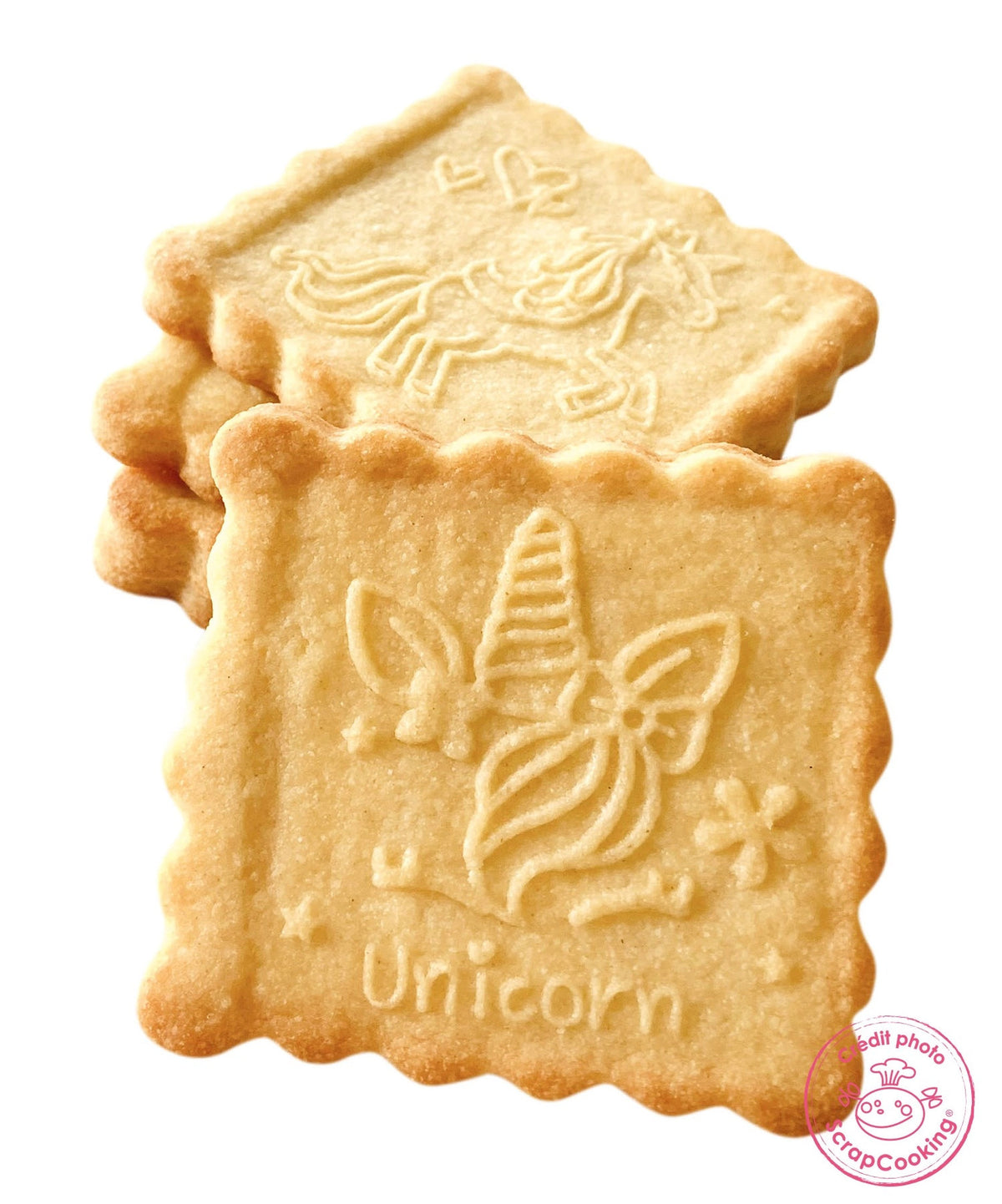 Cookie Stamp, Würfelstempel u. Ausstecher, Einhorn in Mehrfarbig präsentiert im Onlineshop von KAQTU Design AG. Küchenhelfer ist von Scrap Cooking