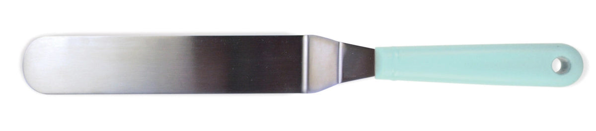 Spachtel angewinkelt, Edelstahl 23.5x4cm in Blau präsentiert im Onlineshop von KAQTU Design AG. Backutensilien ist von Scrap Cooking