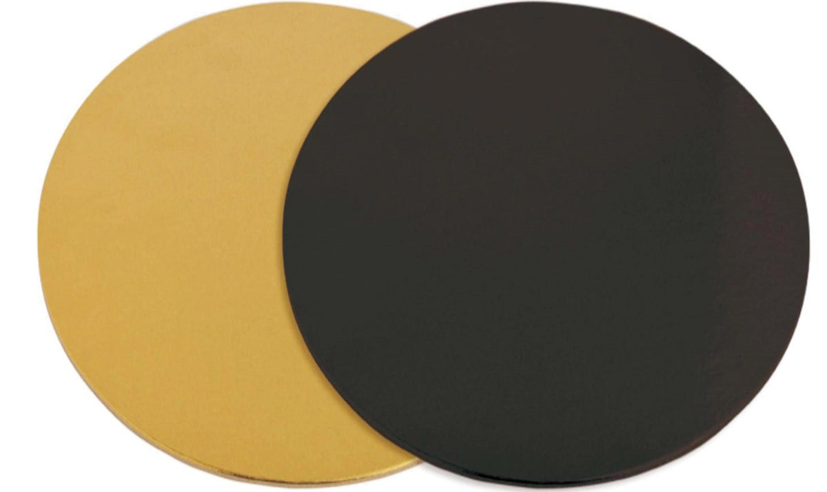 6er Set Untersetzer für Kuchen gold/schwarz 24cm in Gold präsentiert im Onlineshop von KAQTU Design AG. Backutensilien ist von Scrap Cooking