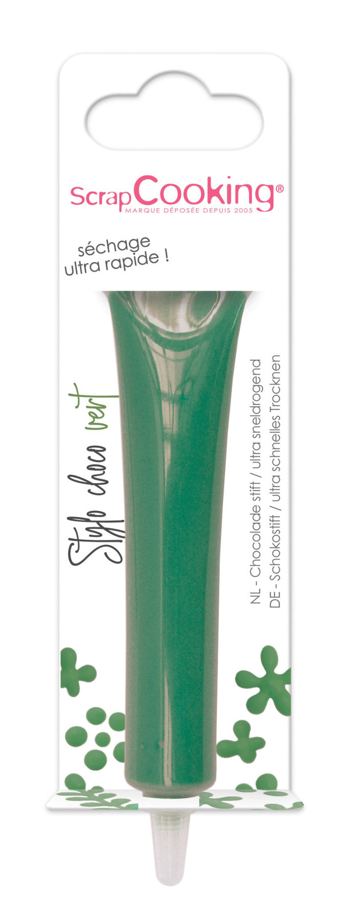 Stift mit Schokoladengeschmack grün 25g in Grün präsentiert im Onlineshop von KAQTU Design AG. Zutaten ist von Scrap Cooking
