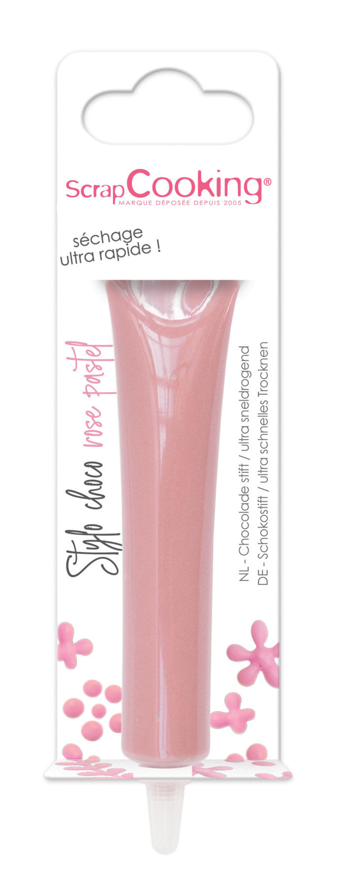 Stift mit Schokoladengeschmack pastelrosa 25g in Pink präsentiert im Onlineshop von KAQTU Design AG. Zutaten ist von Scrap Cooking