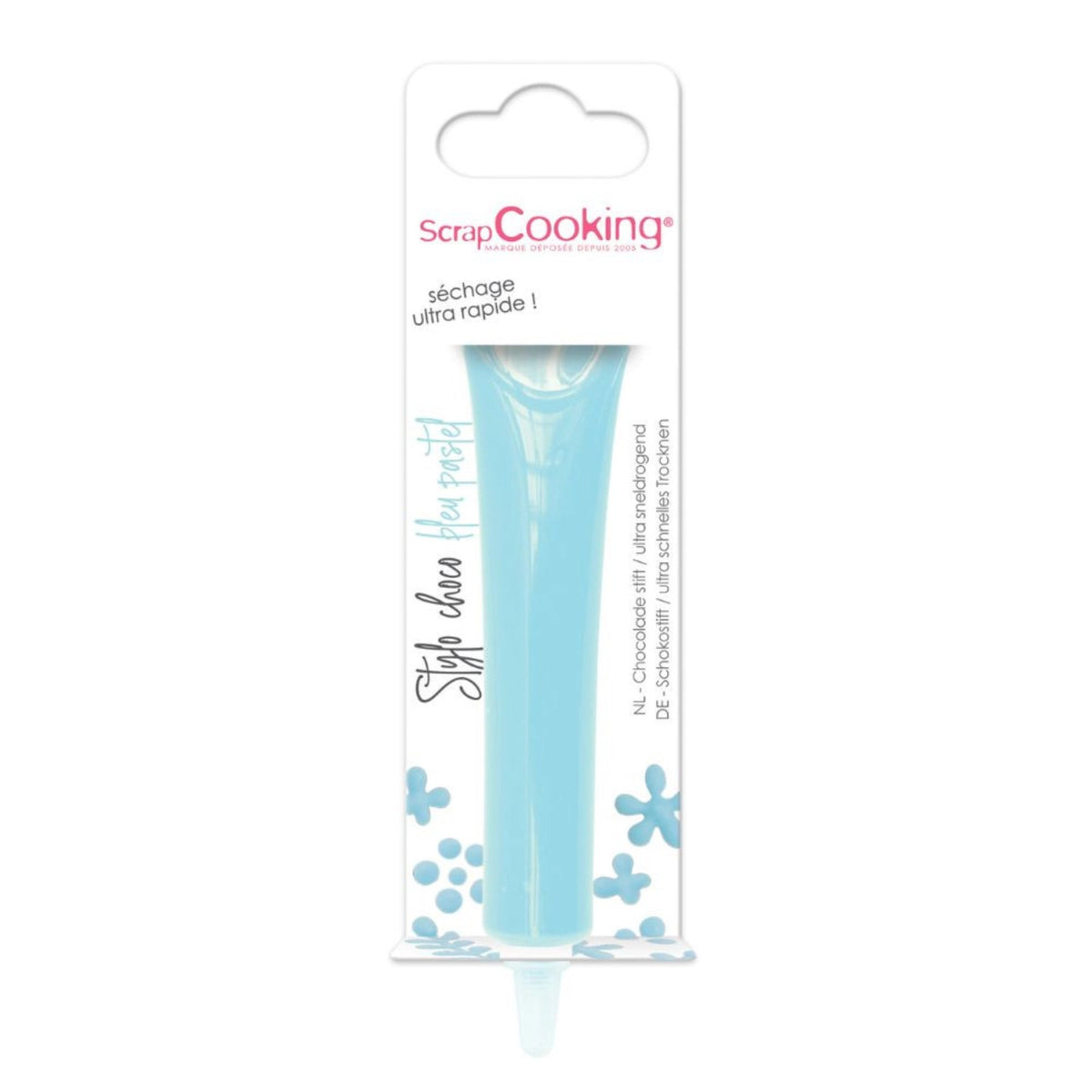 Stift mit Schokoladengeschmack pastelblau 25g in Blau präsentiert im Onlineshop von KAQTU Design AG. Zutaten ist von Scrap Cooking