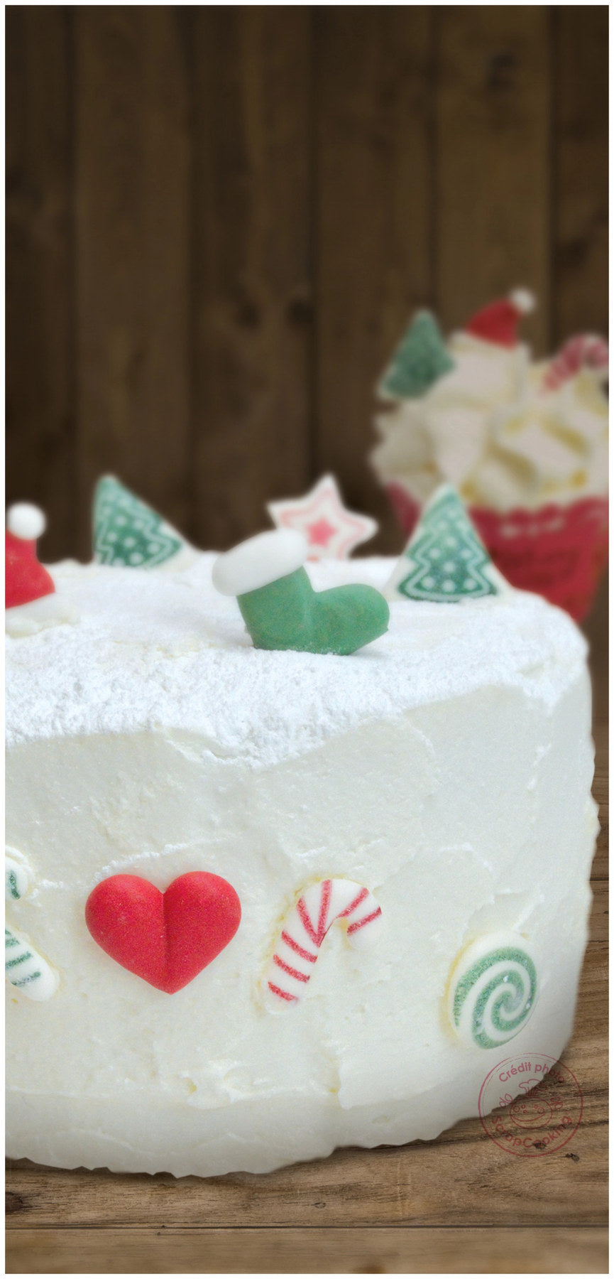 12 Stk.  Zucker Deko Sweet Xmas in Grün präsentiert im Onlineshop von KAQTU Design AG. Zutaten ist von Scrap Cooking