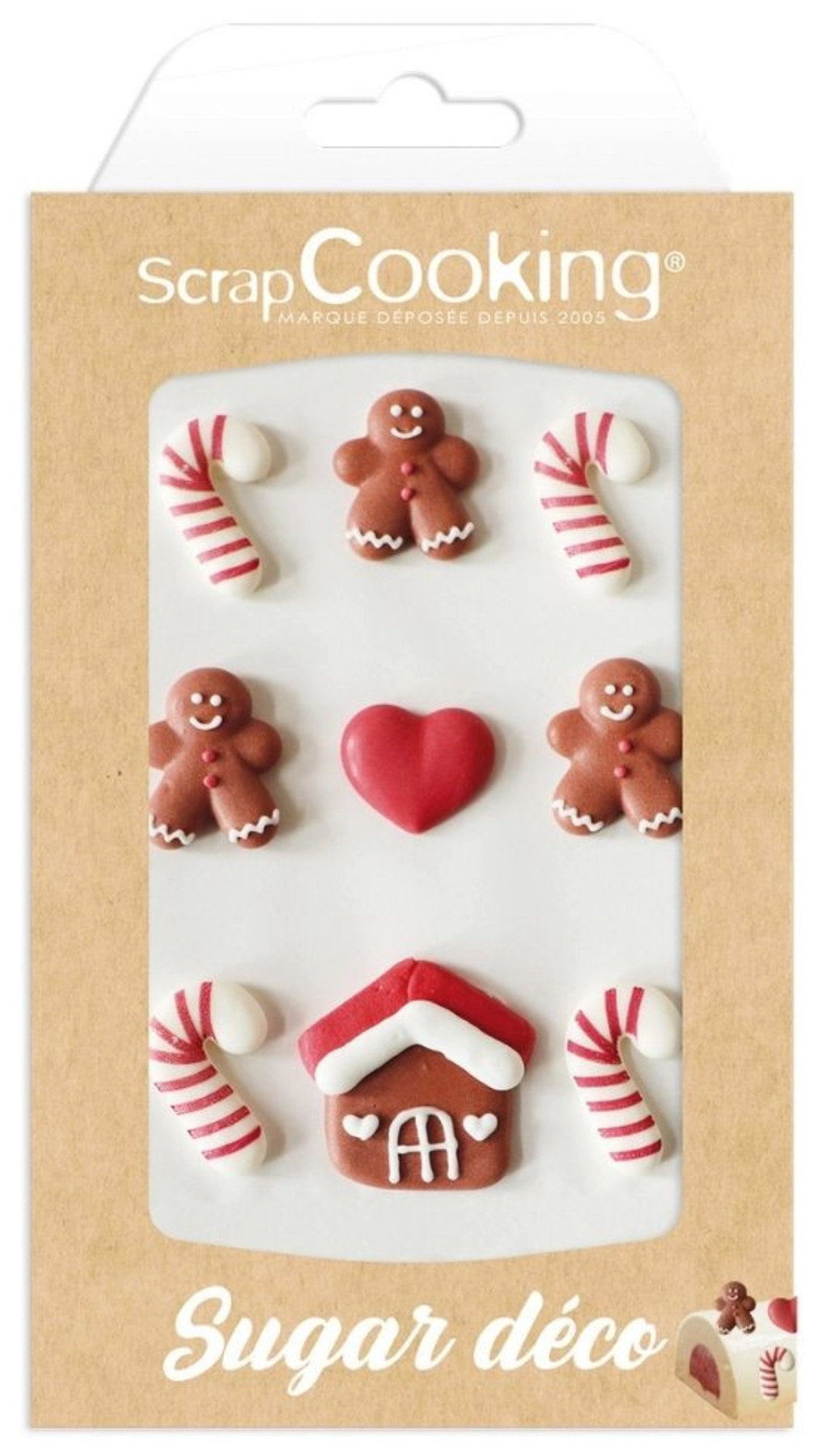9 Stk. Zucker Deko Lebkuchenmann in Mehrfarbig präsentiert im Onlineshop von KAQTU Design AG. Zutaten ist von Scrap Cooking