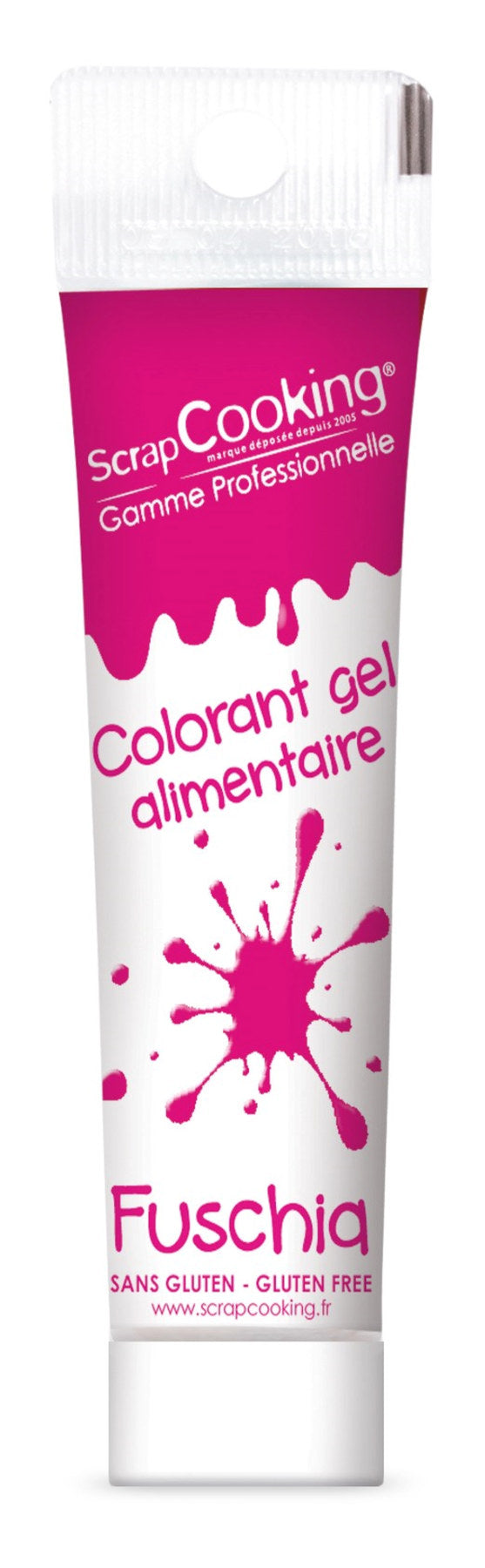 Lebensmittelfarbe Gel fuchsia 20g in Violett präsentiert im Onlineshop von KAQTU Design AG. Zutaten ist von Scrap Cooking