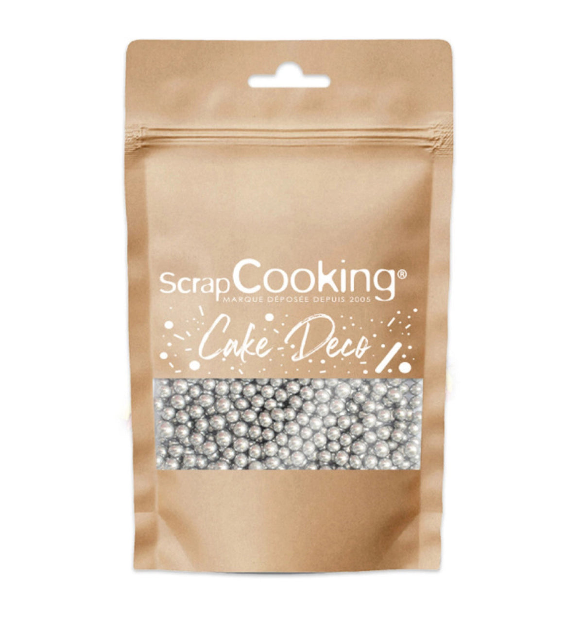 Deko Zucker Perlen silber 55g in Silber präsentiert im Onlineshop von KAQTU Design AG. Zutaten ist von Scrap Cooking