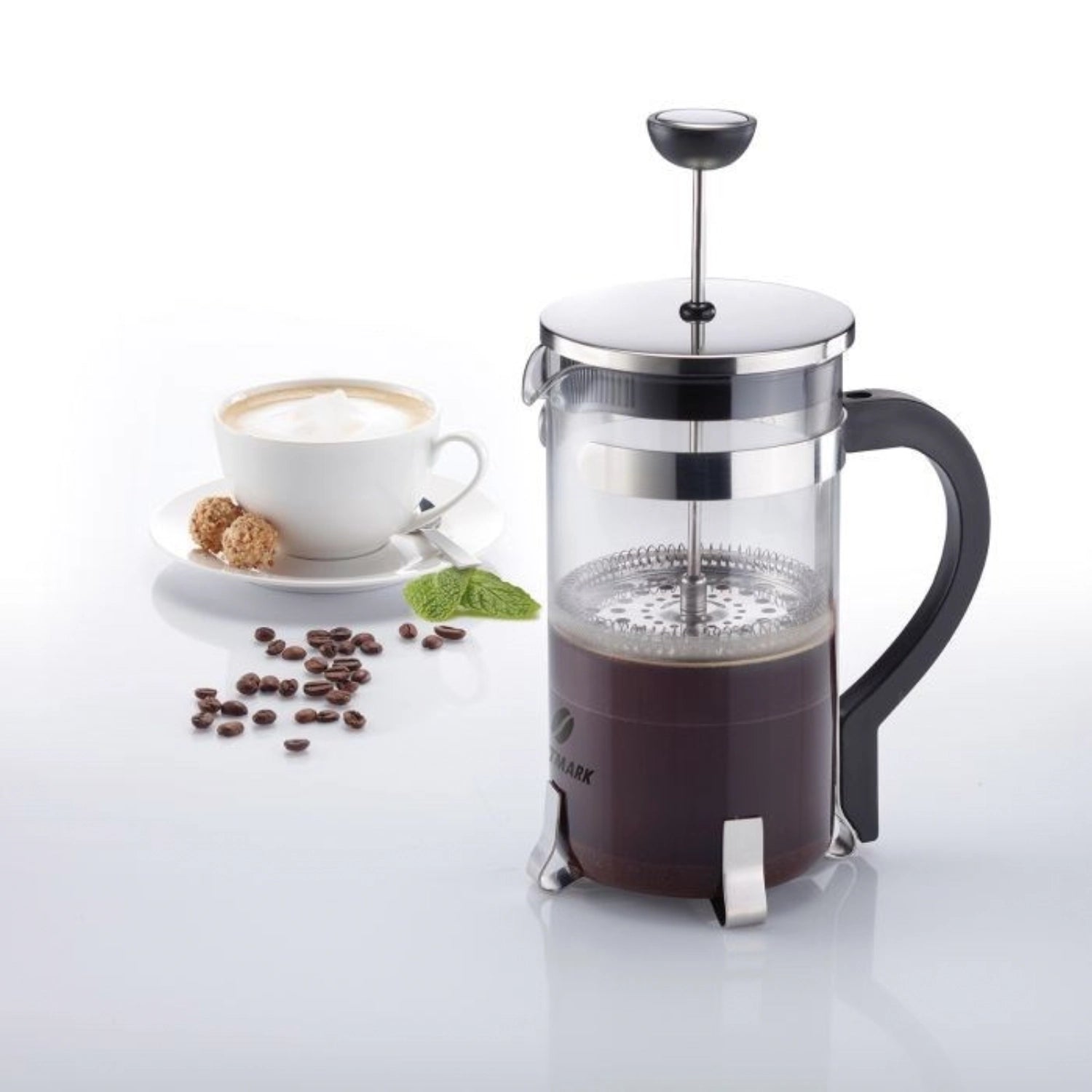 Elegante French Press Brasilia von Westmark, 1000ml, für perfekten Kaffeegenuss. Stilvolles Design und einfache Handhabung für Kaffeeliebhaber.