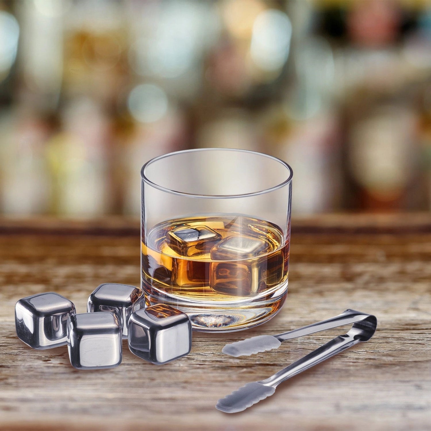 Elegantes 7-teiliges Eiswürfel-Set von Westmark, inklusive Zange, perfekt für kühle Drinks und stilvolle Cocktails.