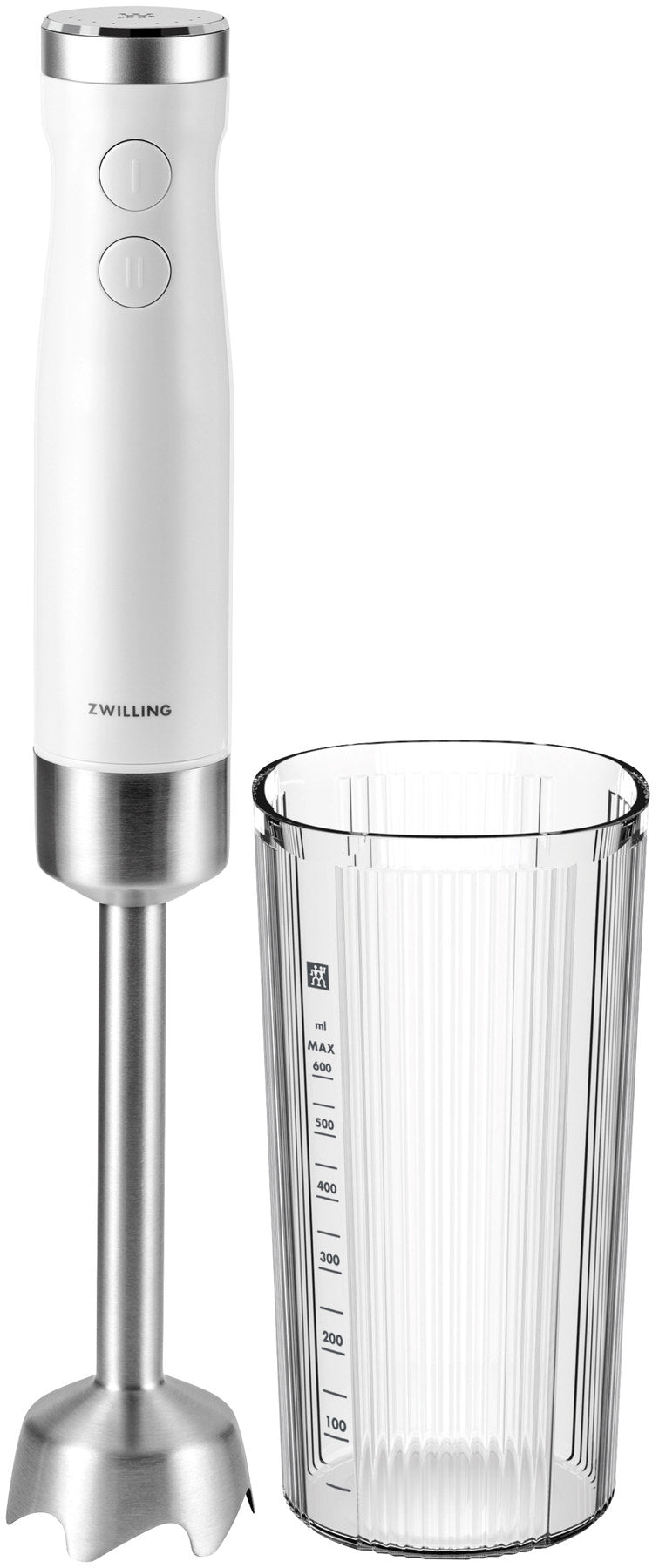 Enfinigy Stabmixer inkl. Becher u Vakuumdeckel in Weiss präsentiert im Onlineshop von KAQTU Design AG. Küchengerät ist von Zwilling Kitchen