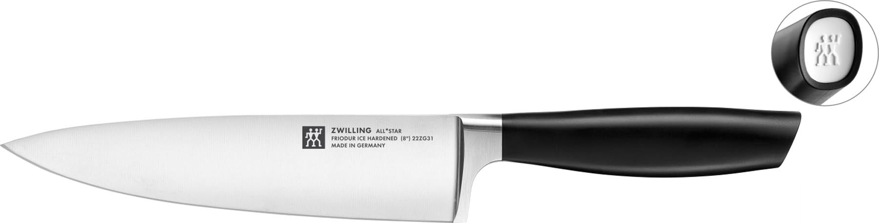 All Star Kochmesser 200, weiss in Weiss präsentiert im Onlineshop von KAQTU Design AG. Küchenmesser ist von Zwilling