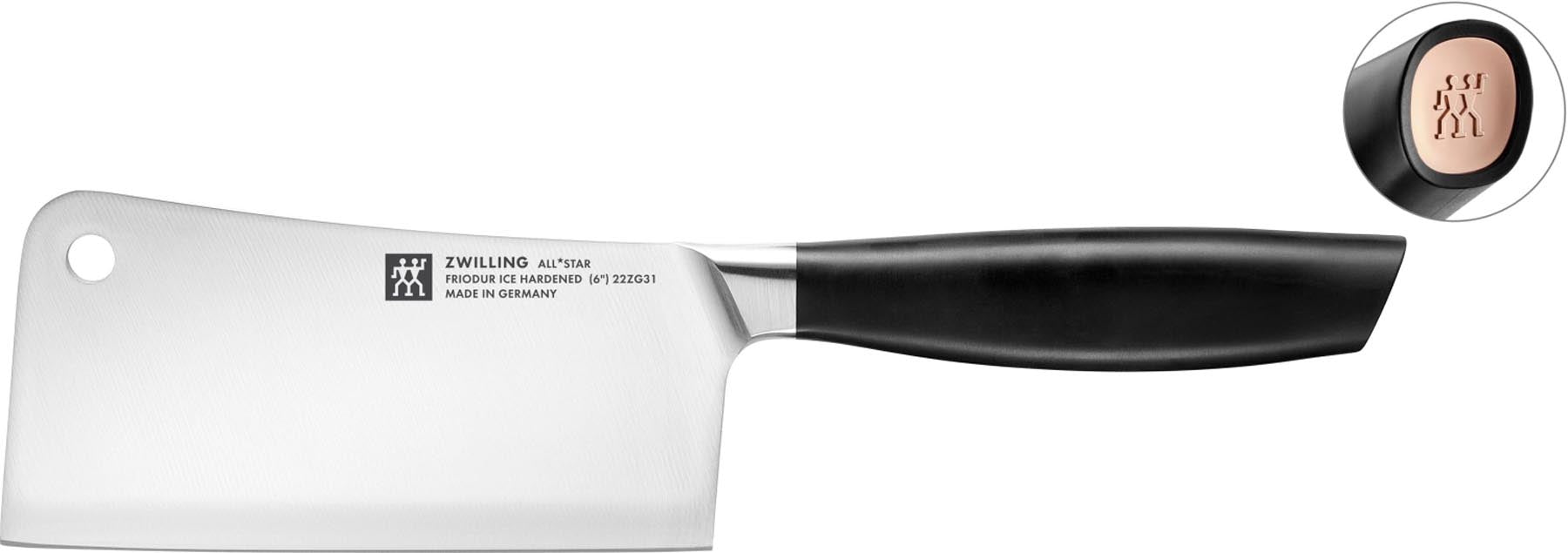 All Star Chin. Hackmesser 150 rose-gold in Pink präsentiert im Onlineshop von KAQTU Design AG. Küchenmesser ist von Zwilling