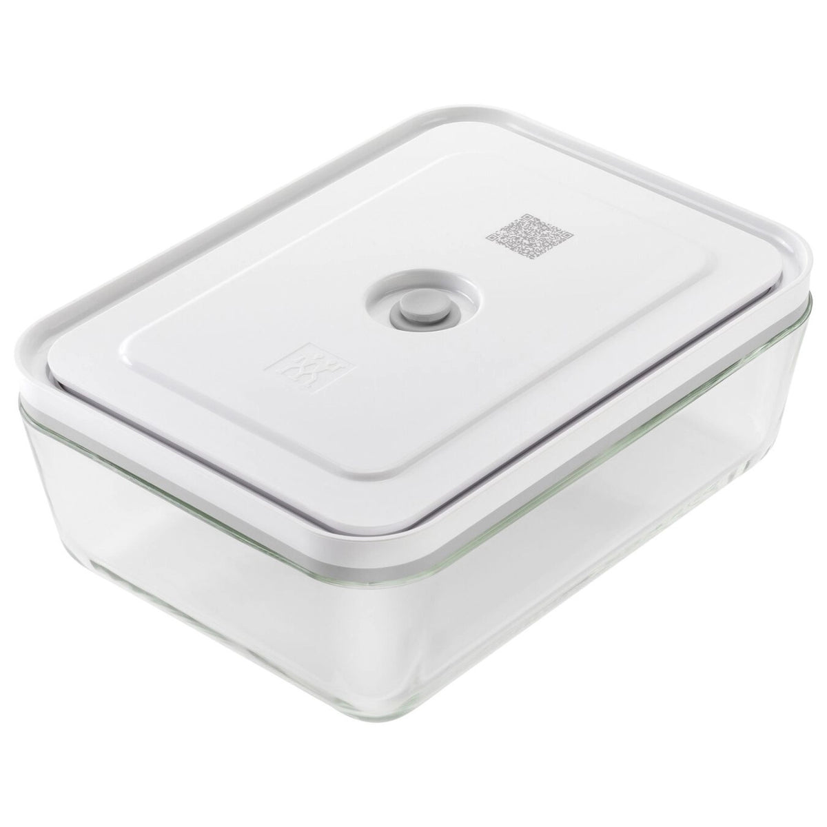 Vakuumbox-Kühlschrankbox, Glas, 24.1x18.1x9.7 cm - 2.0L in Transparent präsentiert im Onlineshop von KAQTU Design AG. Aufbewahrungsdose ist von Zwilling Kitchen