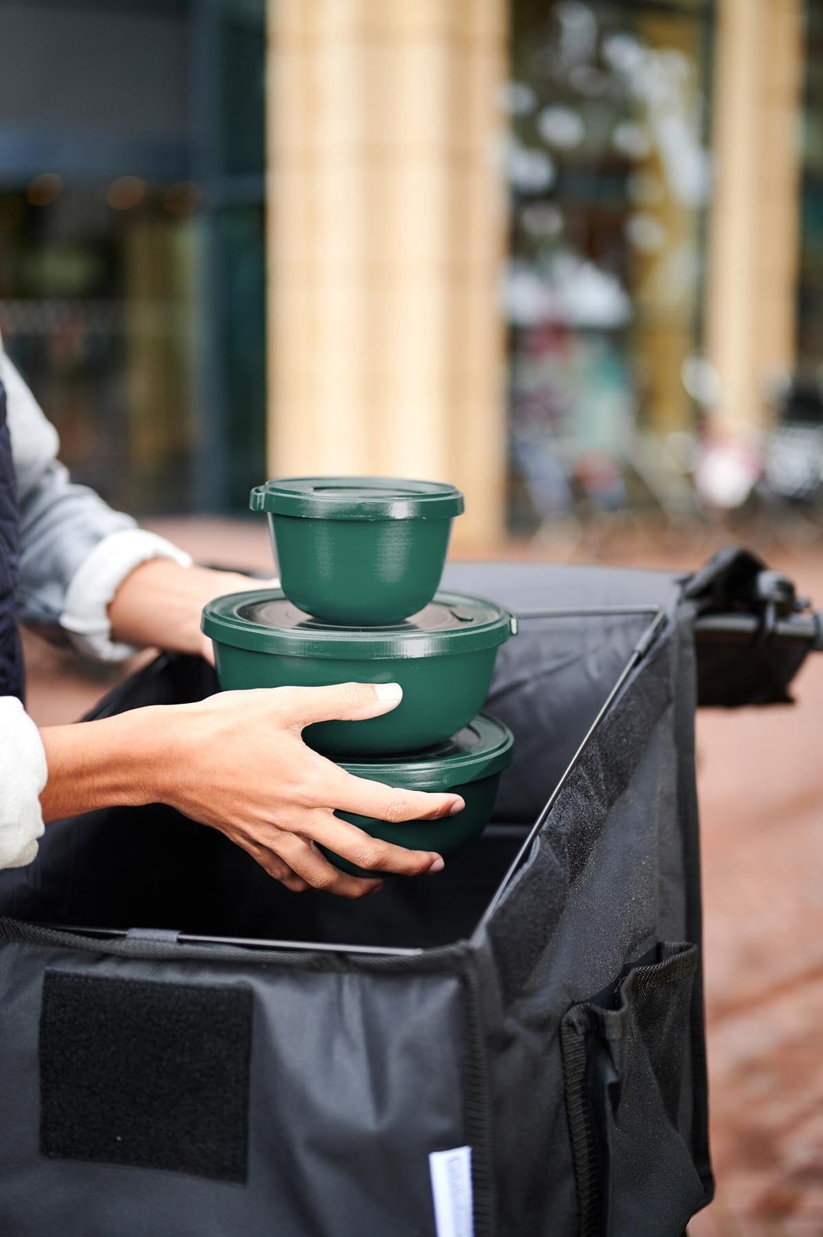 Essschale Duo von Mepal Pro in nordic pine, 350+700ml, ideal für Snacks und Mahlzeiten, stilvolles Design in sanftem Grün.