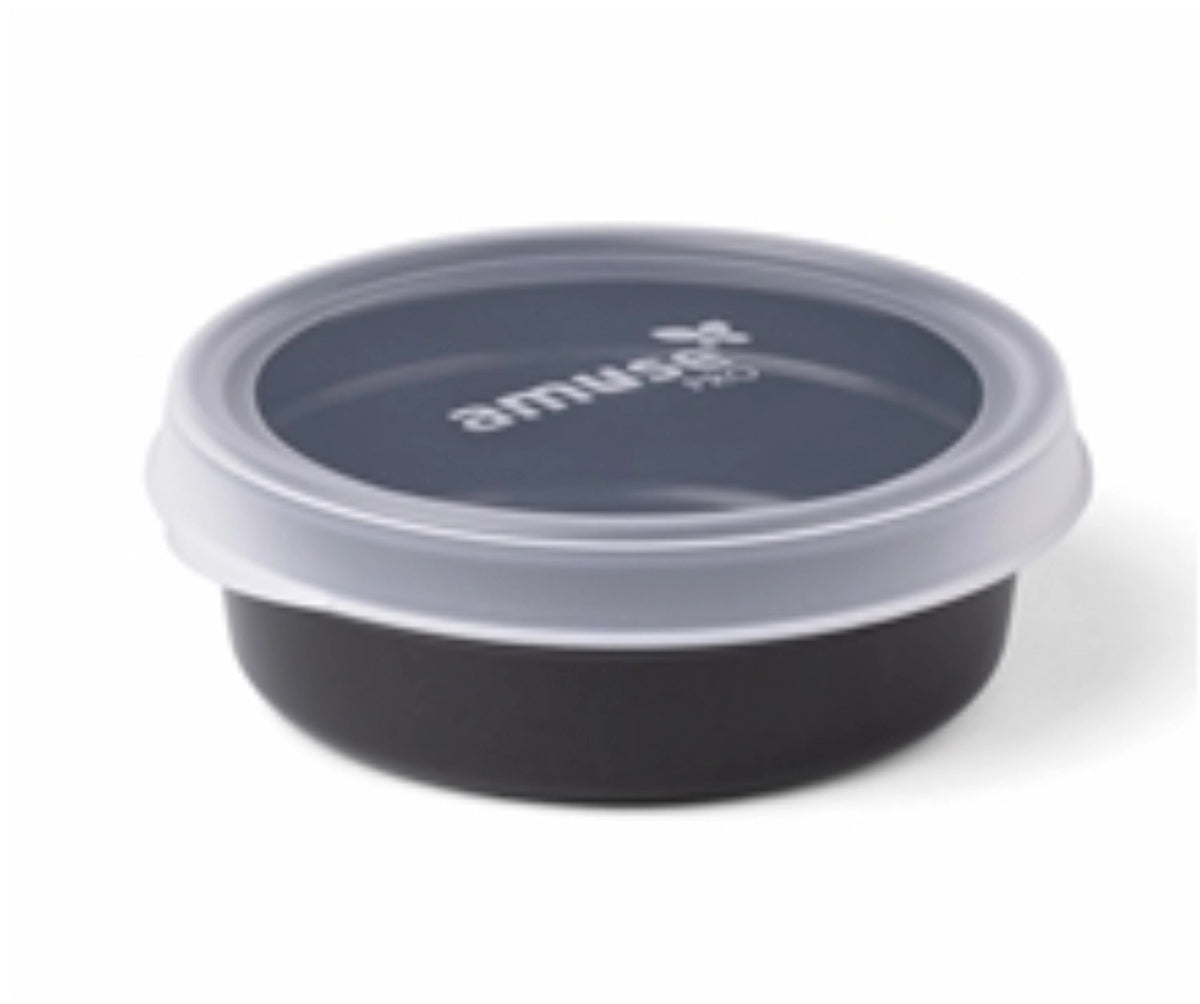 Amuse Pro Mehrwegschale rund 250ml schwarz in Schwarz präsentiert im Onlineshop von KAQTU Design AG. Snackbox ist von Amuse