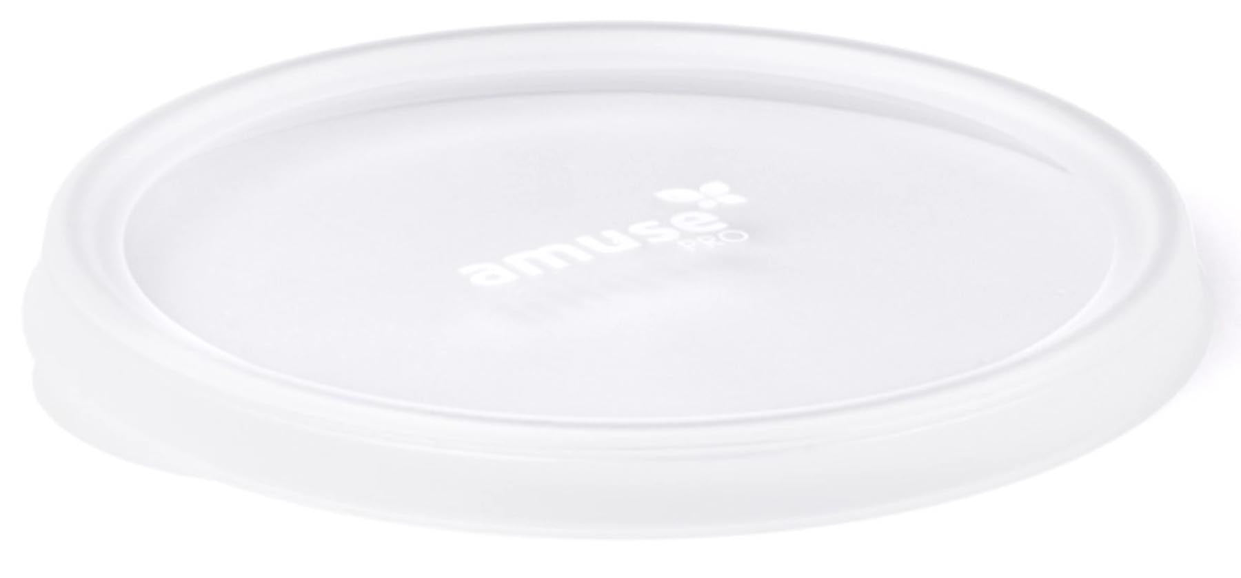 Amuse Pro Deckel zu Mehrwegschale rund 750+1200ml transp. in Transparent präsentiert im Onlineshop von KAQTU Design AG. Snackbox ist von Amuse
