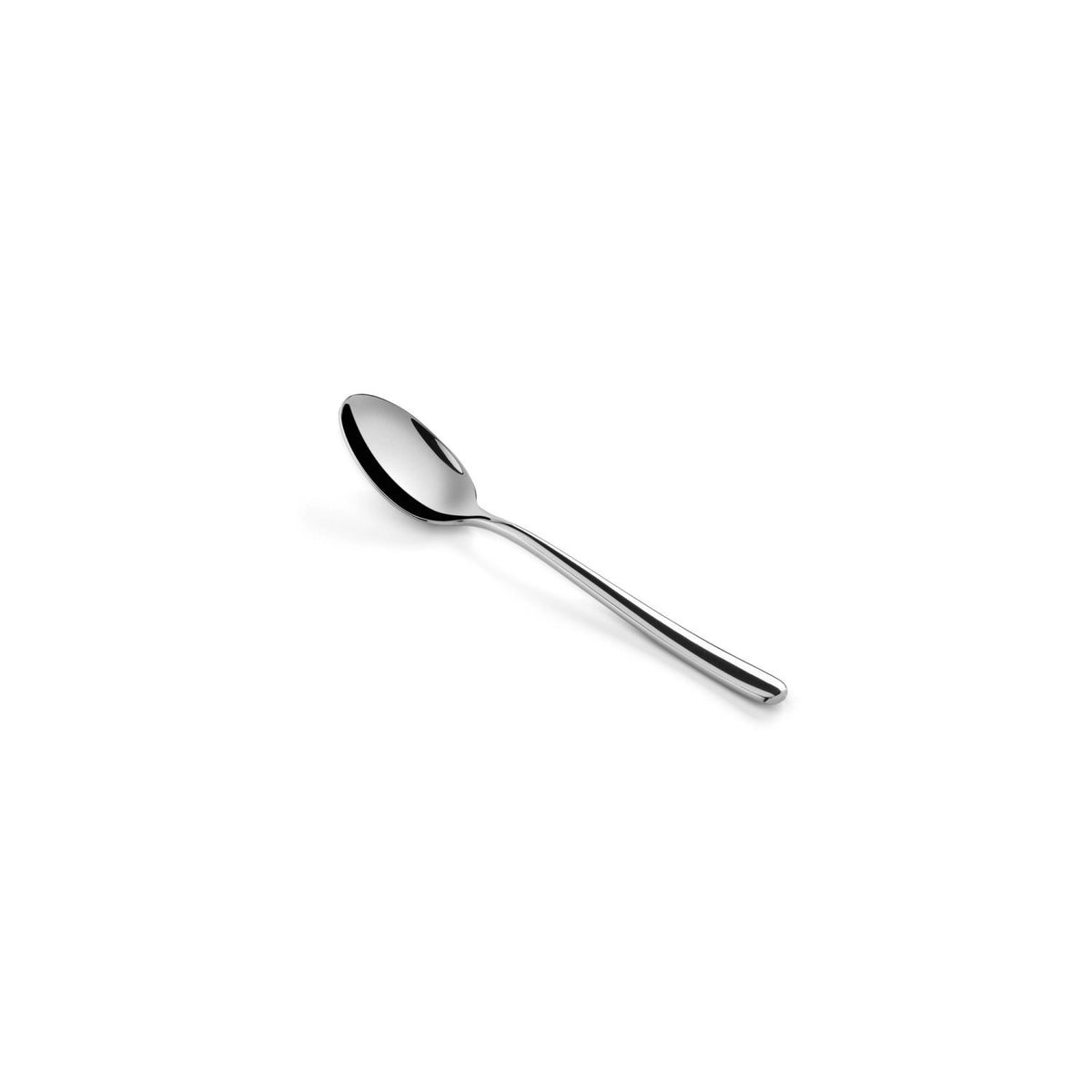Courchevel Dessertlöffel Edelstahl poliert in Silber präsentiert im Onlineshop von KAQTU Design AG. Besteck ist von Revol