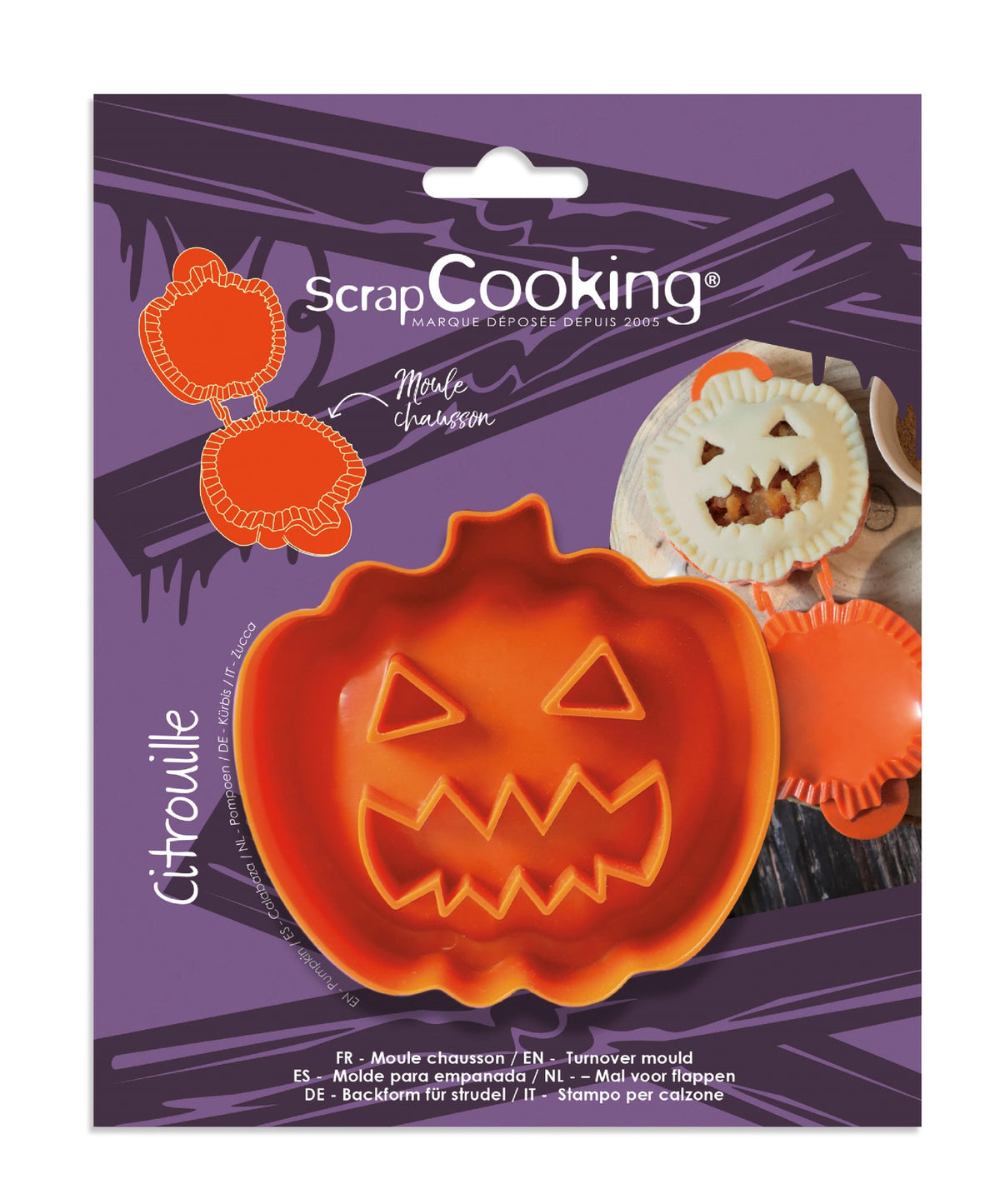 Teigformer Halloween Geisterkürbis in Orange präsentiert im Onlineshop von KAQTU Design AG. Backform / Backblech ist von Scrap Cooking