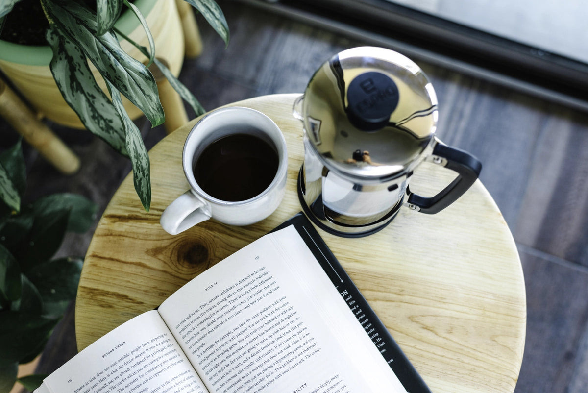 French Press P5 946ml Kunststoff glänzend in Silber präsentiert im Onlineshop von KAQTU Design AG. Küchengerät ist von Espro