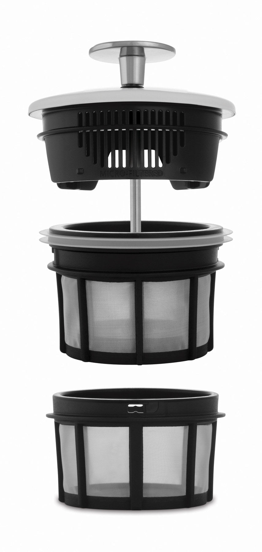 French Press P7 532ml Edelstahl matt in Silber präsentiert im Onlineshop von KAQTU Design AG. Küchenhelfer ist von Espro