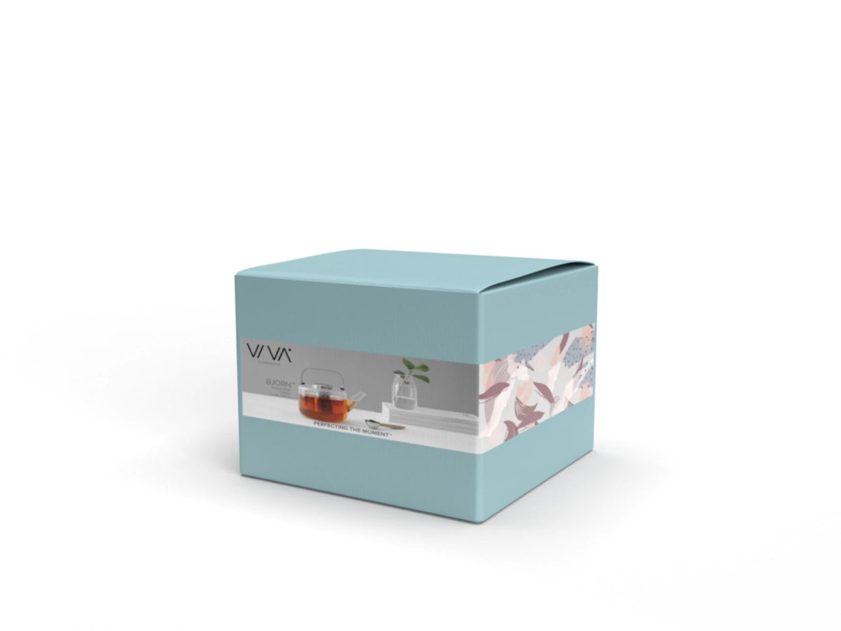 Bjorn Teekrug gross 1.2l Borosilikat in Weiss präsentiert im Onlineshop von KAQTU Design AG. Krug ist von Viva