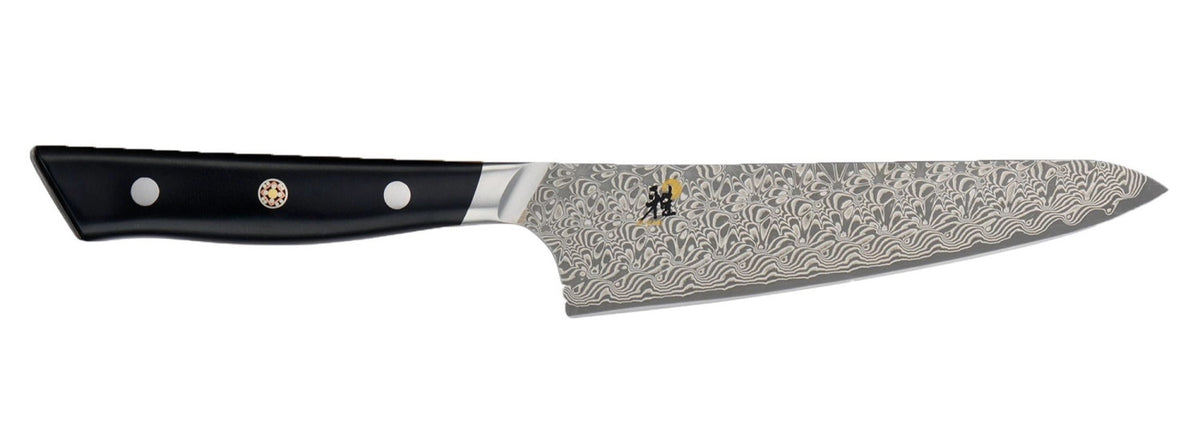 800 DP Shotoh 14cm in Braun präsentiert im Onlineshop von KAQTU Design AG. Damastmesser ist von Miyabi