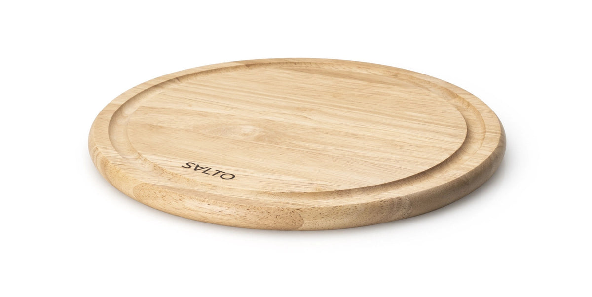 SALTO Steakbrett, Gummibaumholz in Braun präsentiert im Onlineshop von KAQTU Design AG. Schneidbrett ist von Continenta