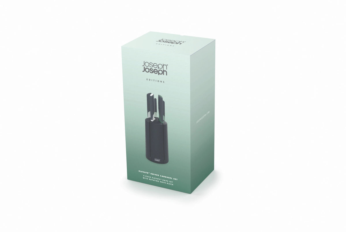 Elevate Messer Karussell 5tlg. sage in Grün präsentiert im Onlineshop von KAQTU Design AG. Küchenmesser ist von Joseph Joseph