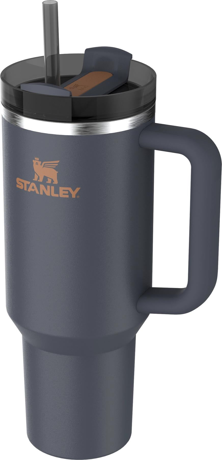 Stylische Stanley Thermosflasche Quencher FlowState 1.18l in elegantem Twilight-Blau, ideal für kalte und heiße Getränke.
